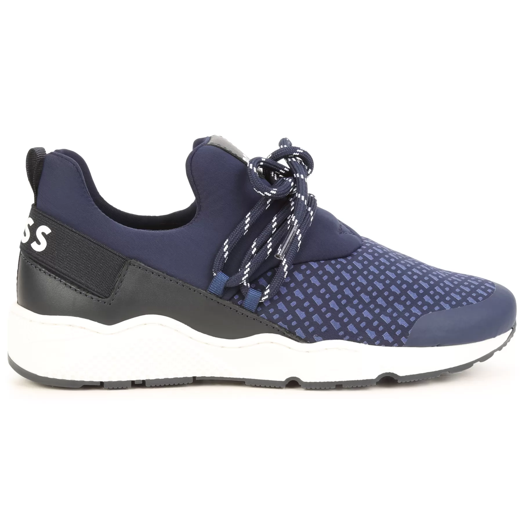 Garçon BOSS Baskets A Lacets Avec Cuir