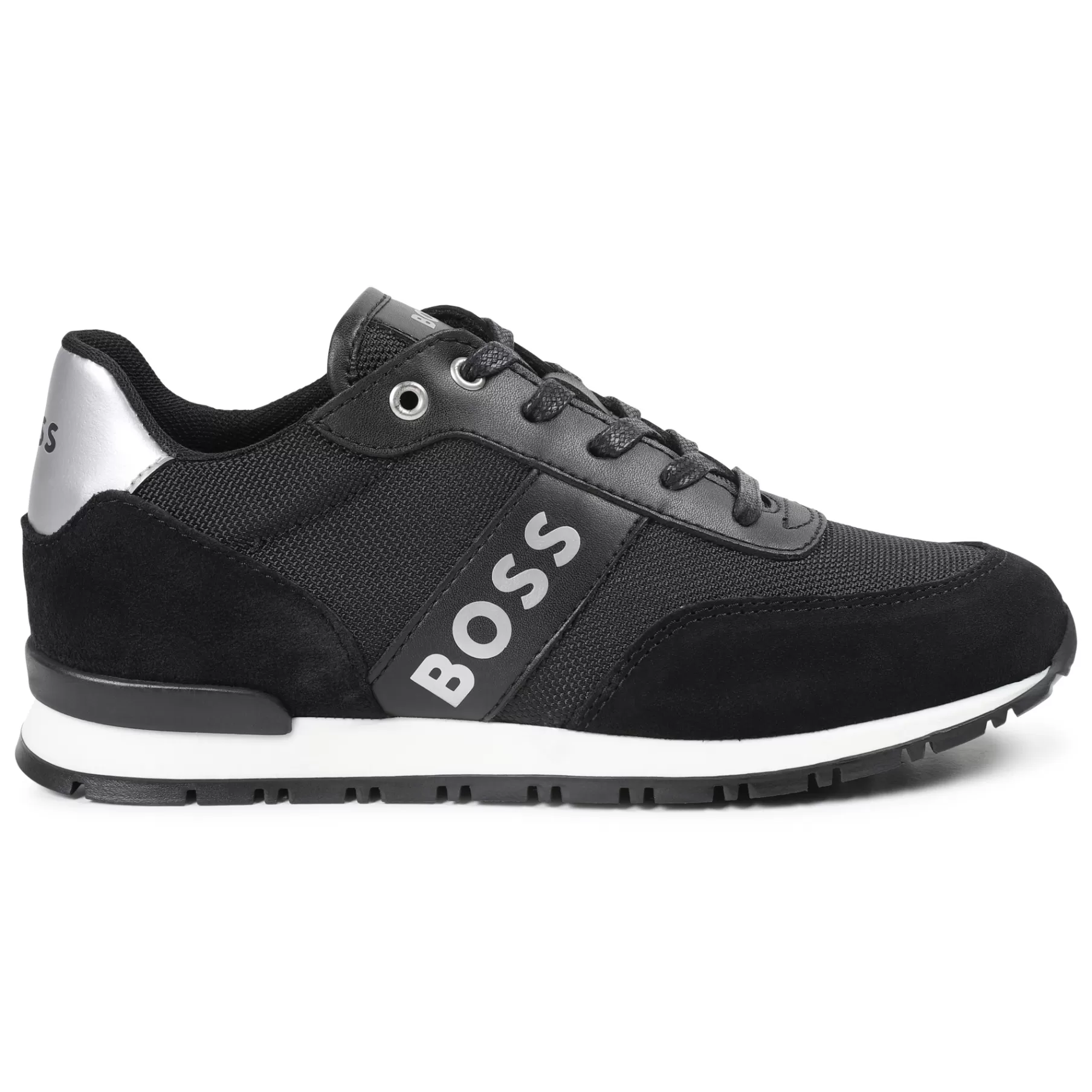 Garçon BOSS Baskets A Lacets Avec Cuir