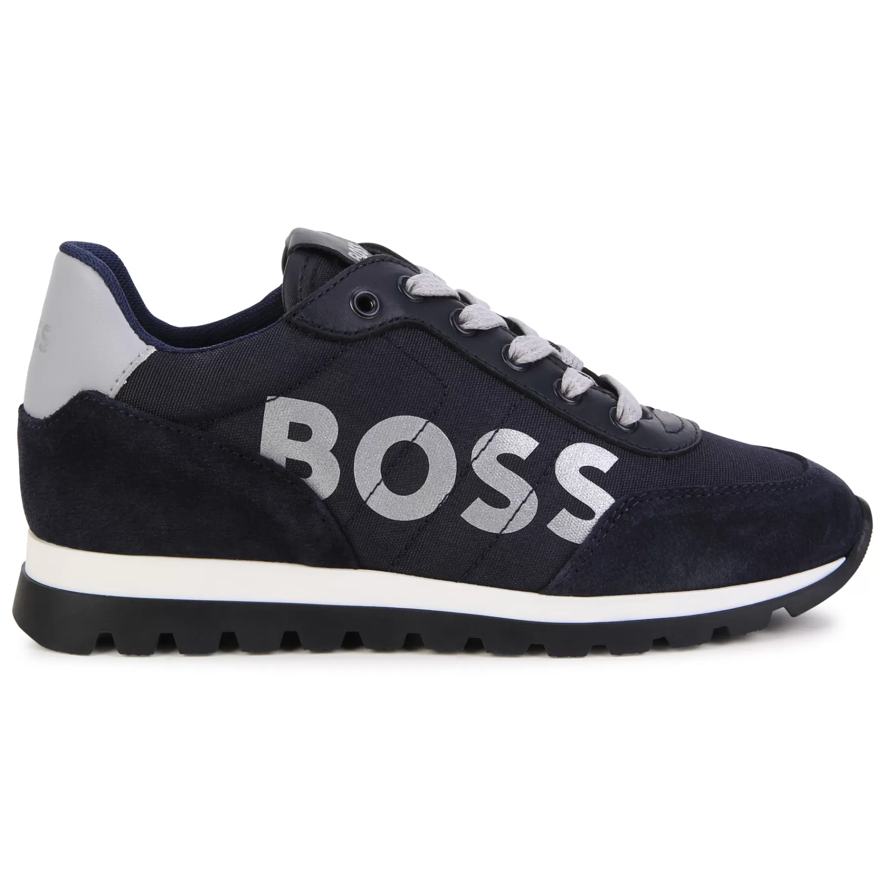 Garçon BOSS Baskets A Lacets Avec Cuir