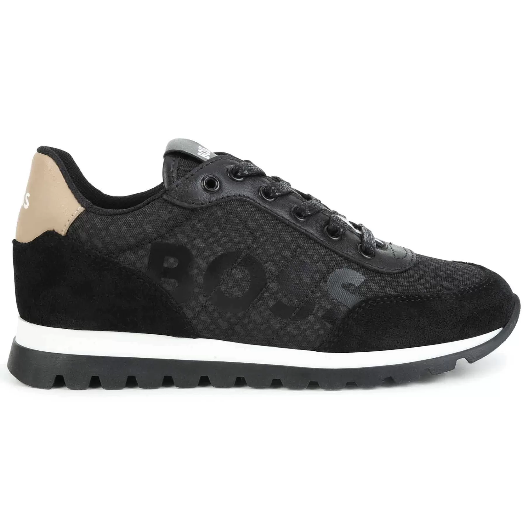 Garçon BOSS Baskets A Lacets Avec Cuir