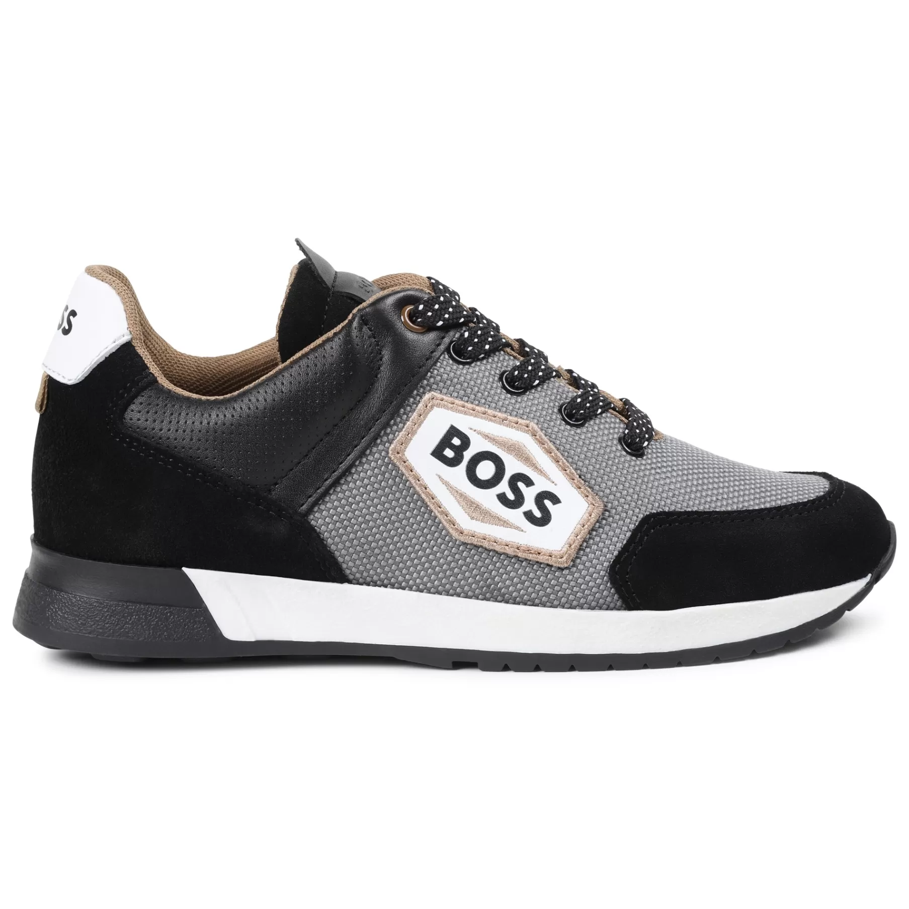 Garçon BOSS Baskets A Lacets Bi-Matieres