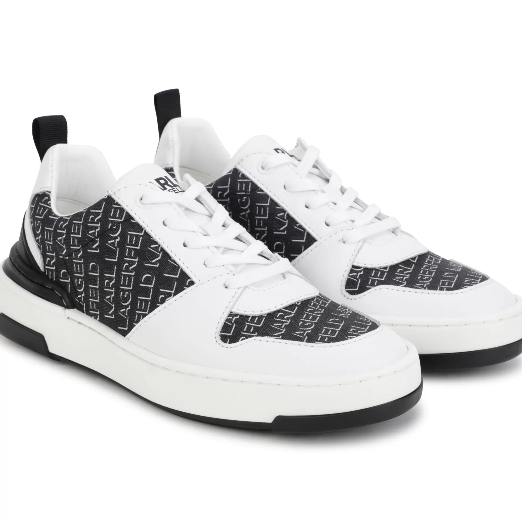 Garçon KARL LAGERFELD KIDS Baskets A Lacets En Cuir