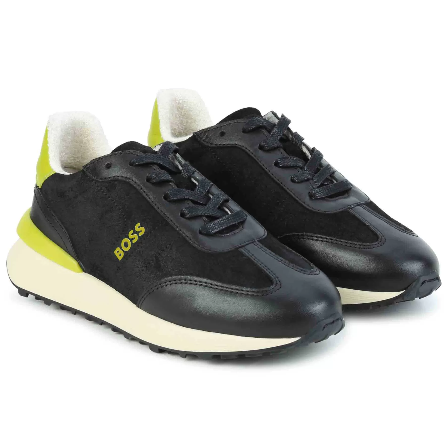 Garçon BOSS Baskets A Lacets En Cuir