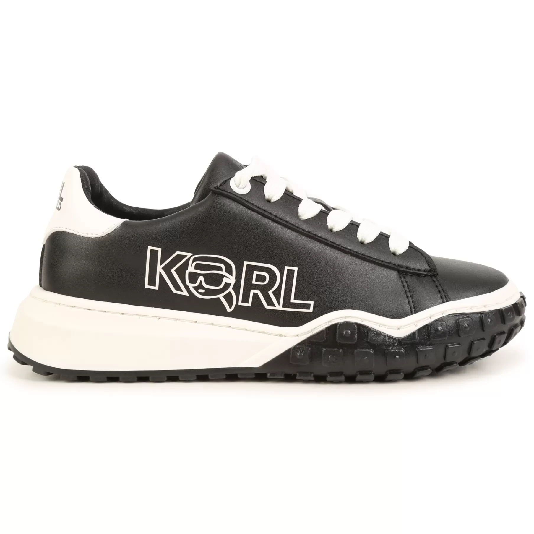 Garçon KARL LAGERFELD KIDS Baskets A Lacets En Cuir
