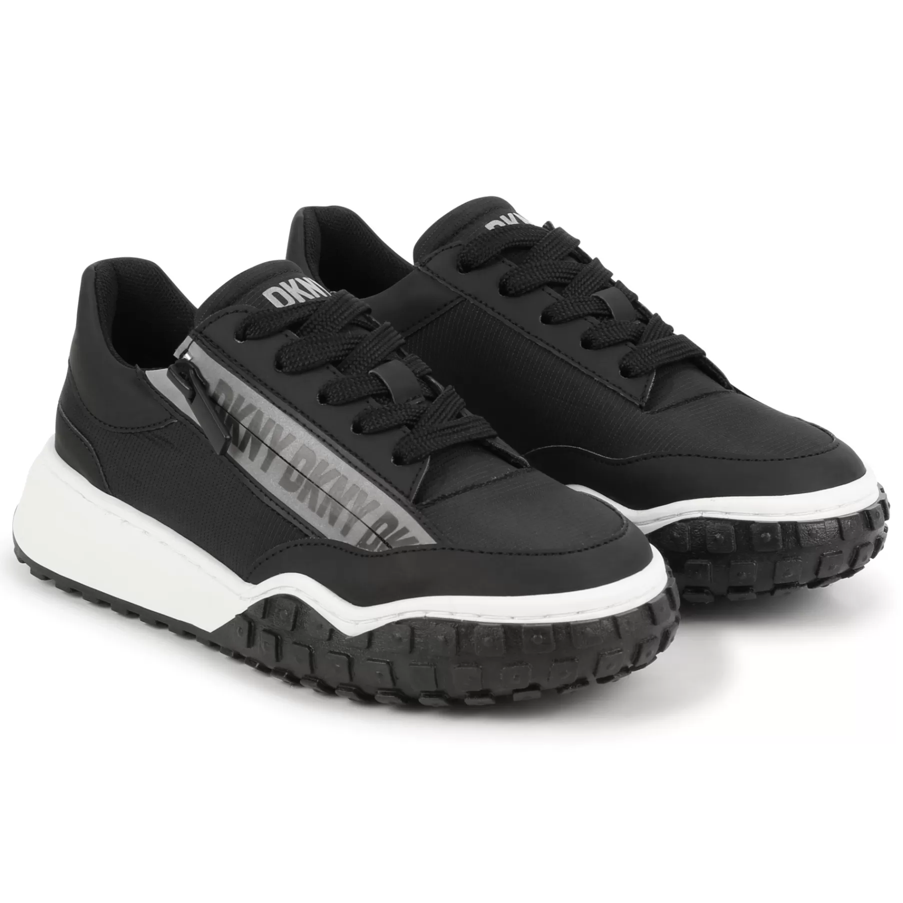 Garçon DKNY Baskets A Lacets En Tissu