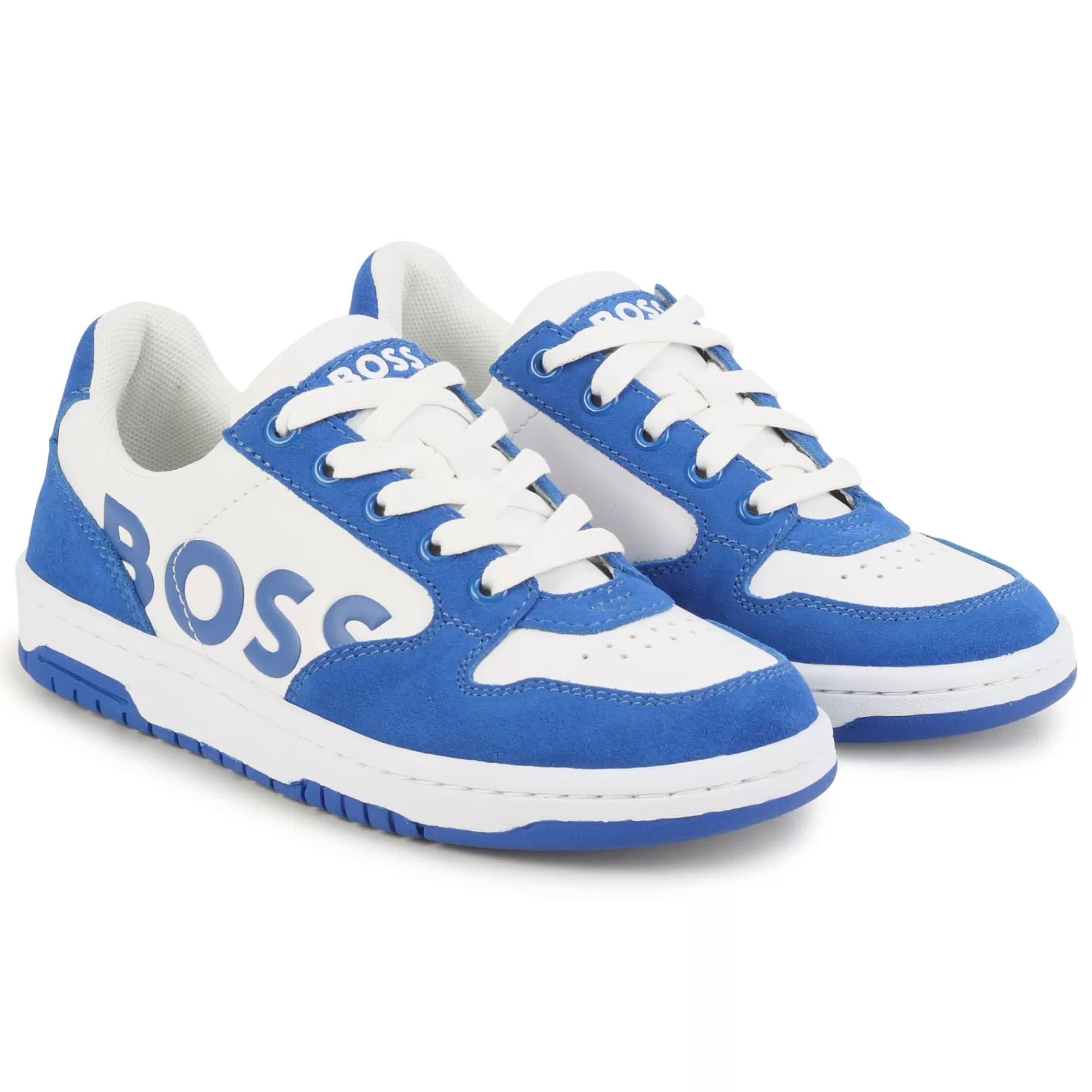 Garçon BOSS Baskets A Lacets Et Logo