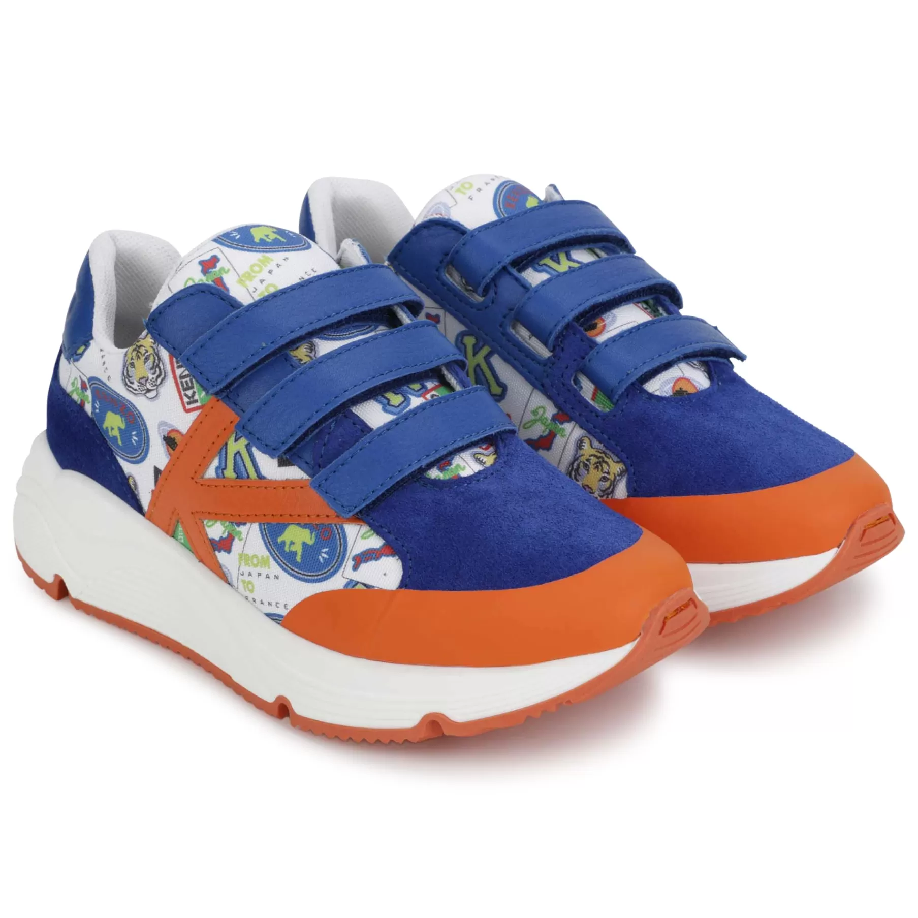 Garçon KENZO KIDS Baskets A Scratchs En Cuir