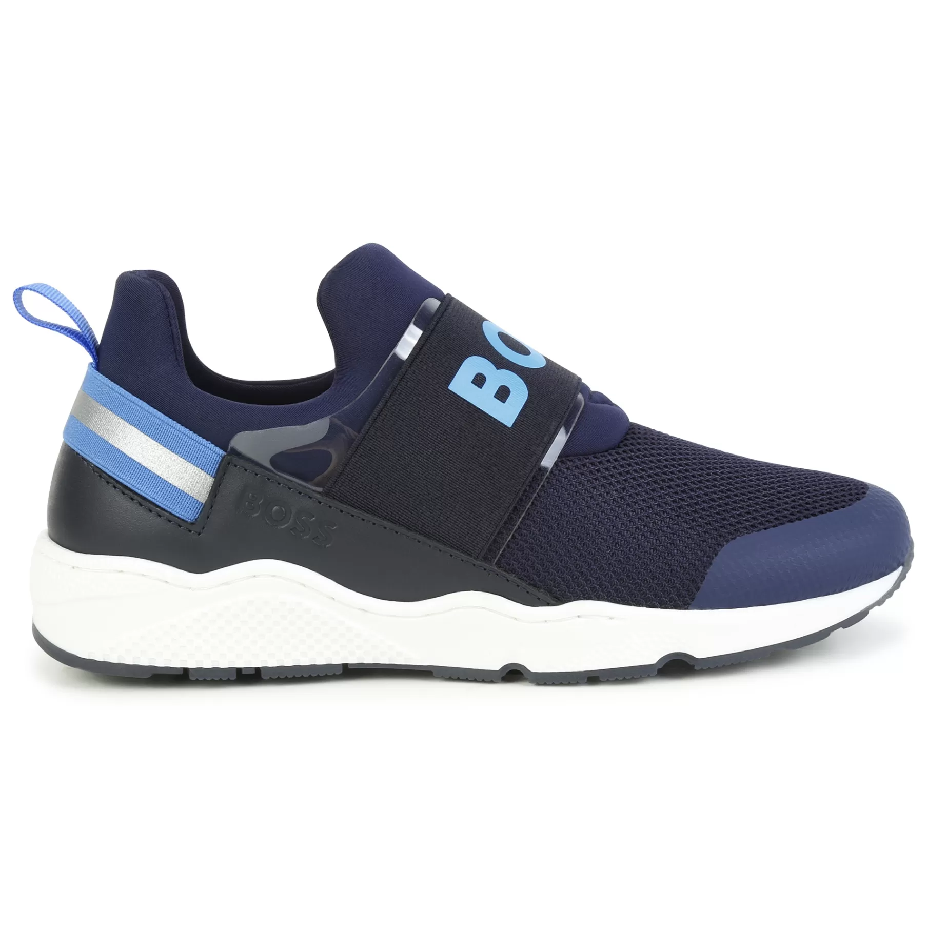 Garçon BOSS Baskets Avec Cuir Et Elastique