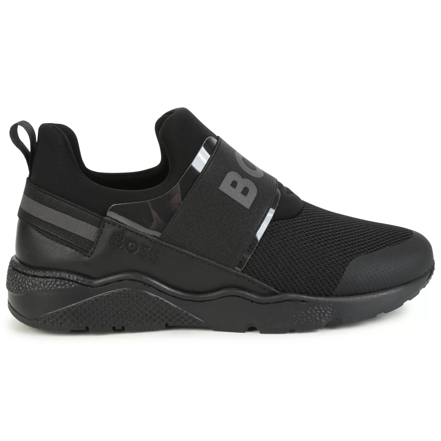 Garçon BOSS Baskets Avec Cuir Et Elastique