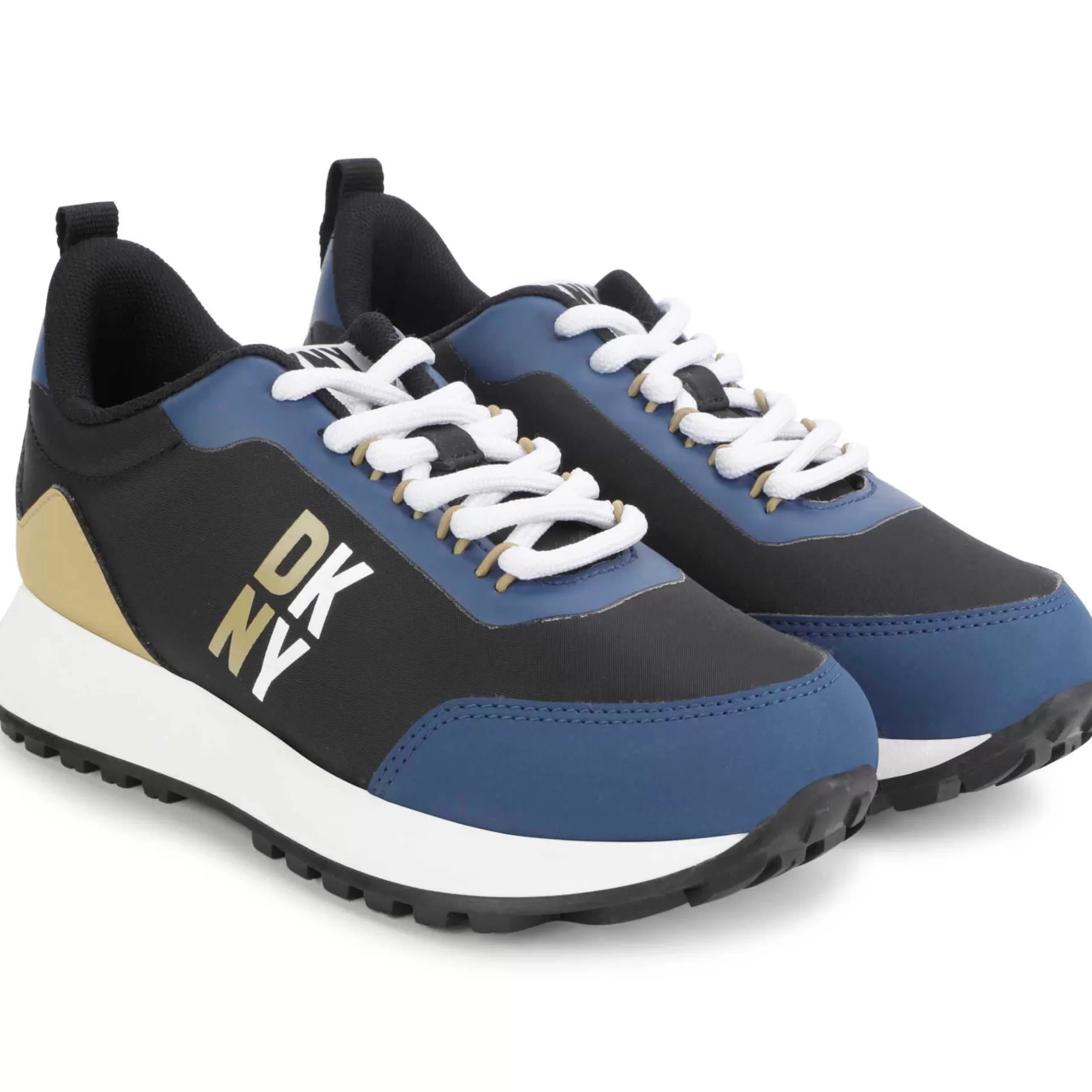 Fille DKNY Baskets Bi-Matiere A Lacets