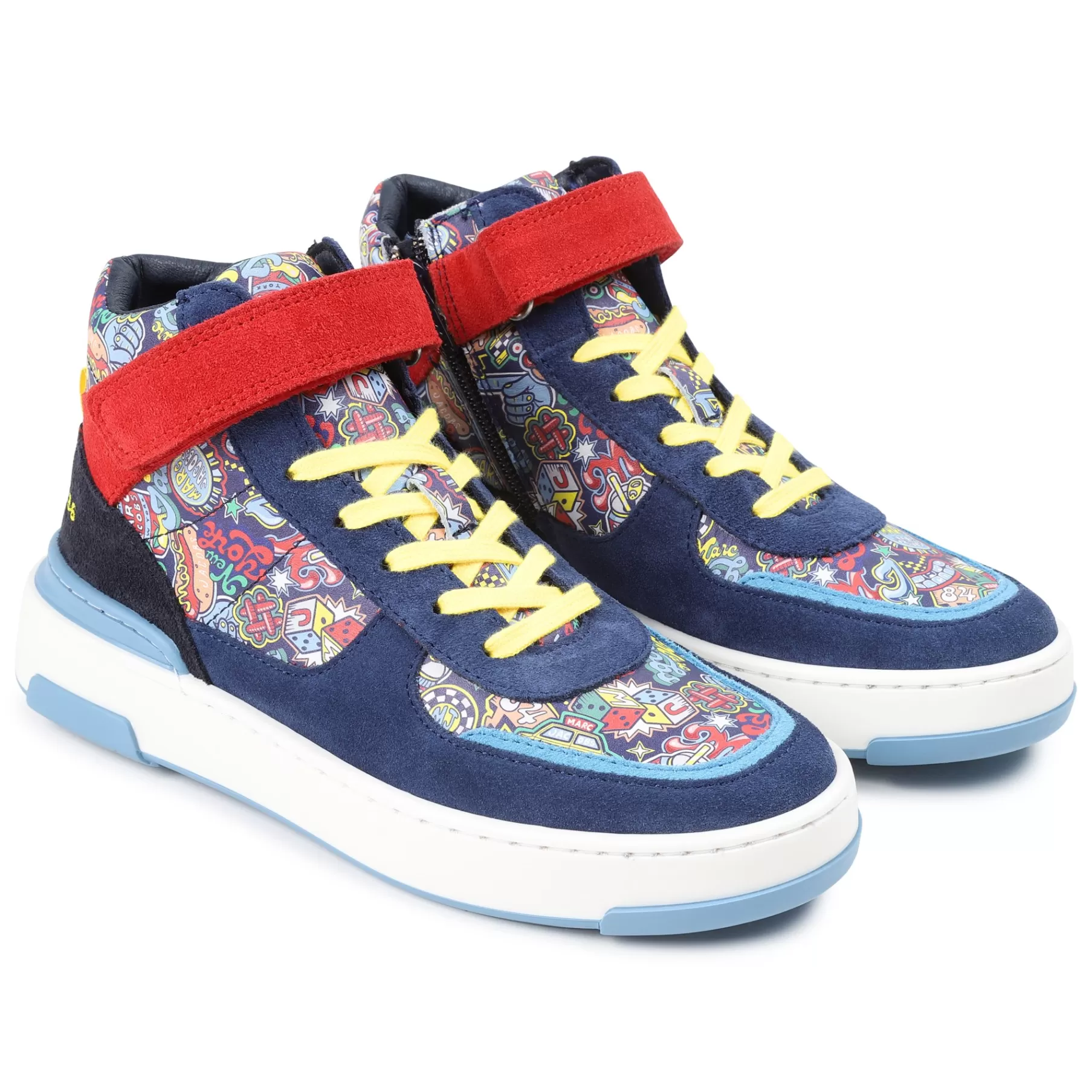 Garçon MARC JACOBS Baskets Cuir Scratch Et Lacets