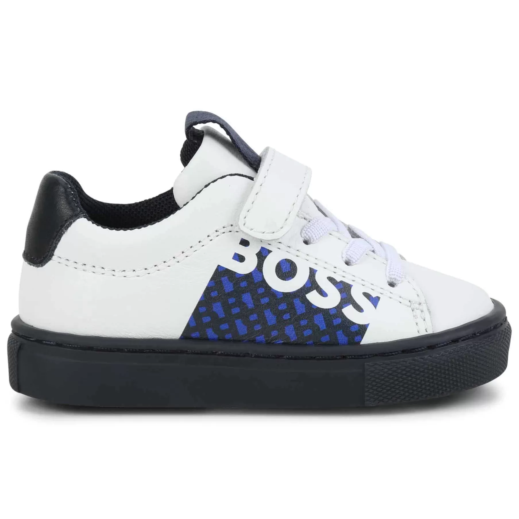 Garçon BOSS Baskets Cuir Scratch Et Lacets