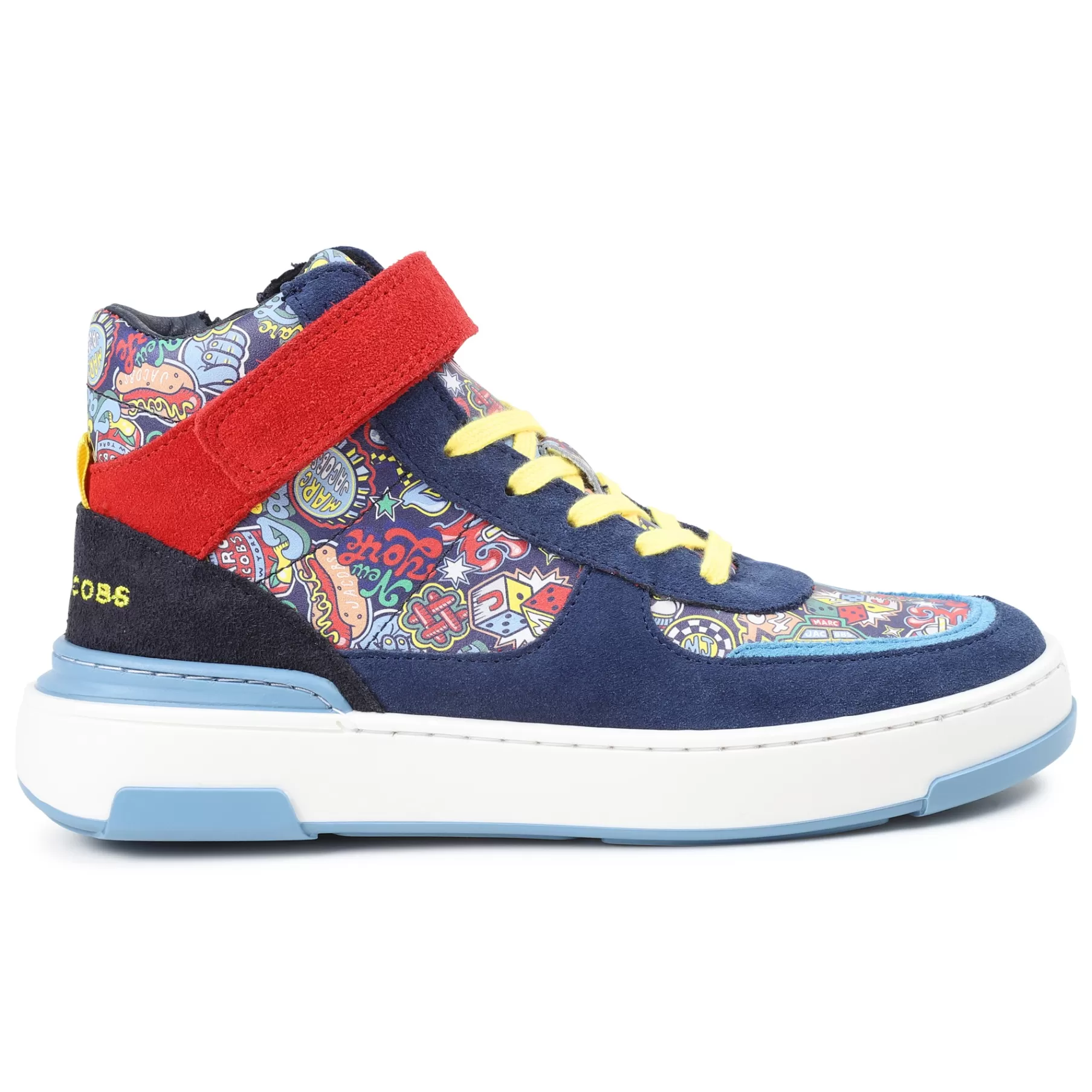 Garçon MARC JACOBS Baskets Cuir Scratch Et Lacets
