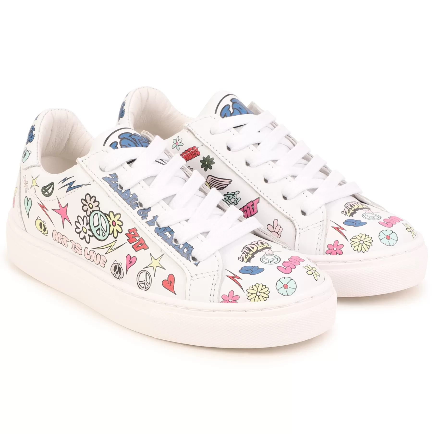 Fille ZADIG & VOLTAIRE Baskets En Cuir A Lacets