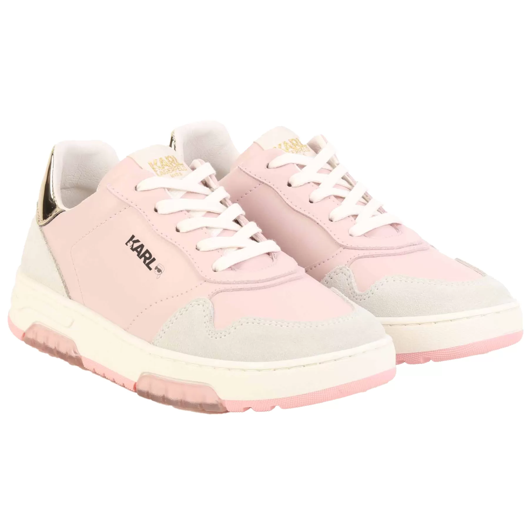 Fille KARL LAGERFELD KIDS Baskets En Cuir A Lacets