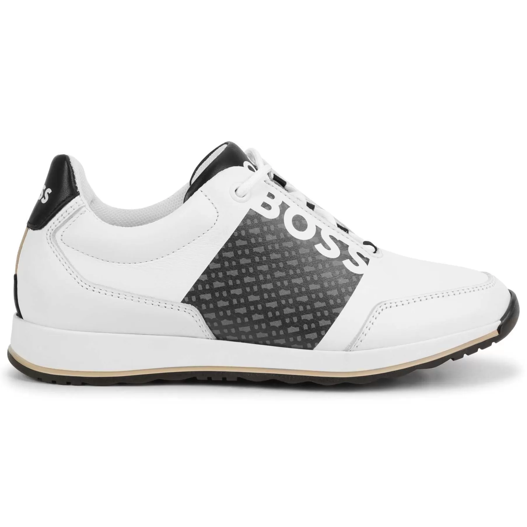Garçon BOSS Baskets En Cuir A Lacets