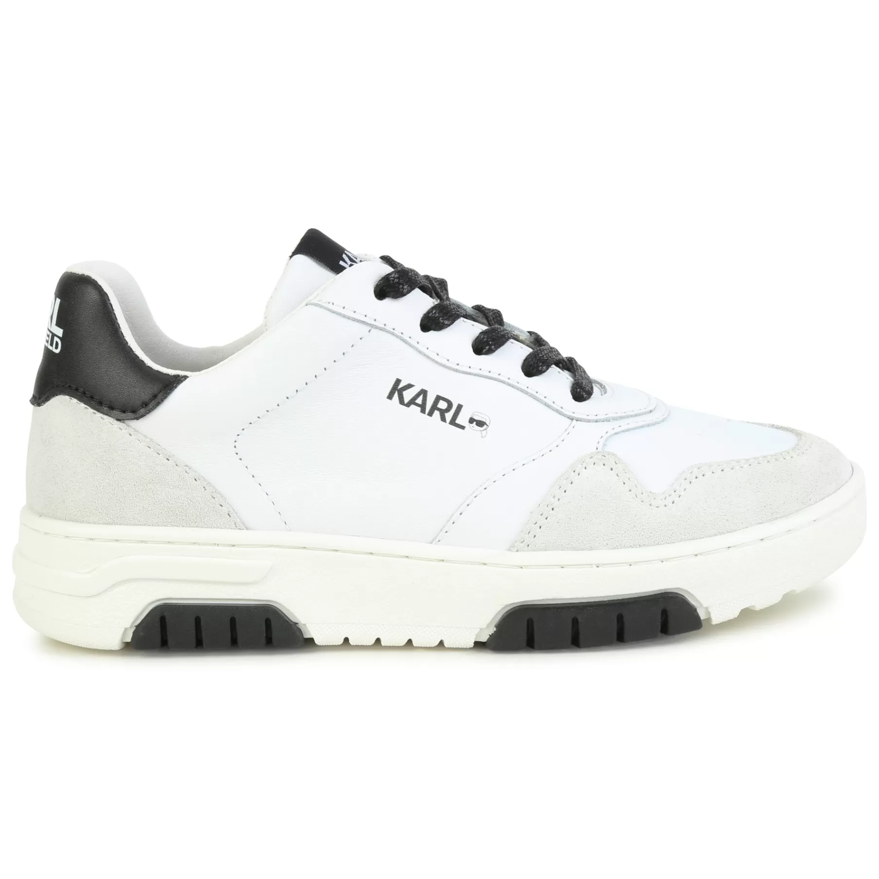 Garçon KARL LAGERFELD KIDS Baskets En Cuir A Lacets