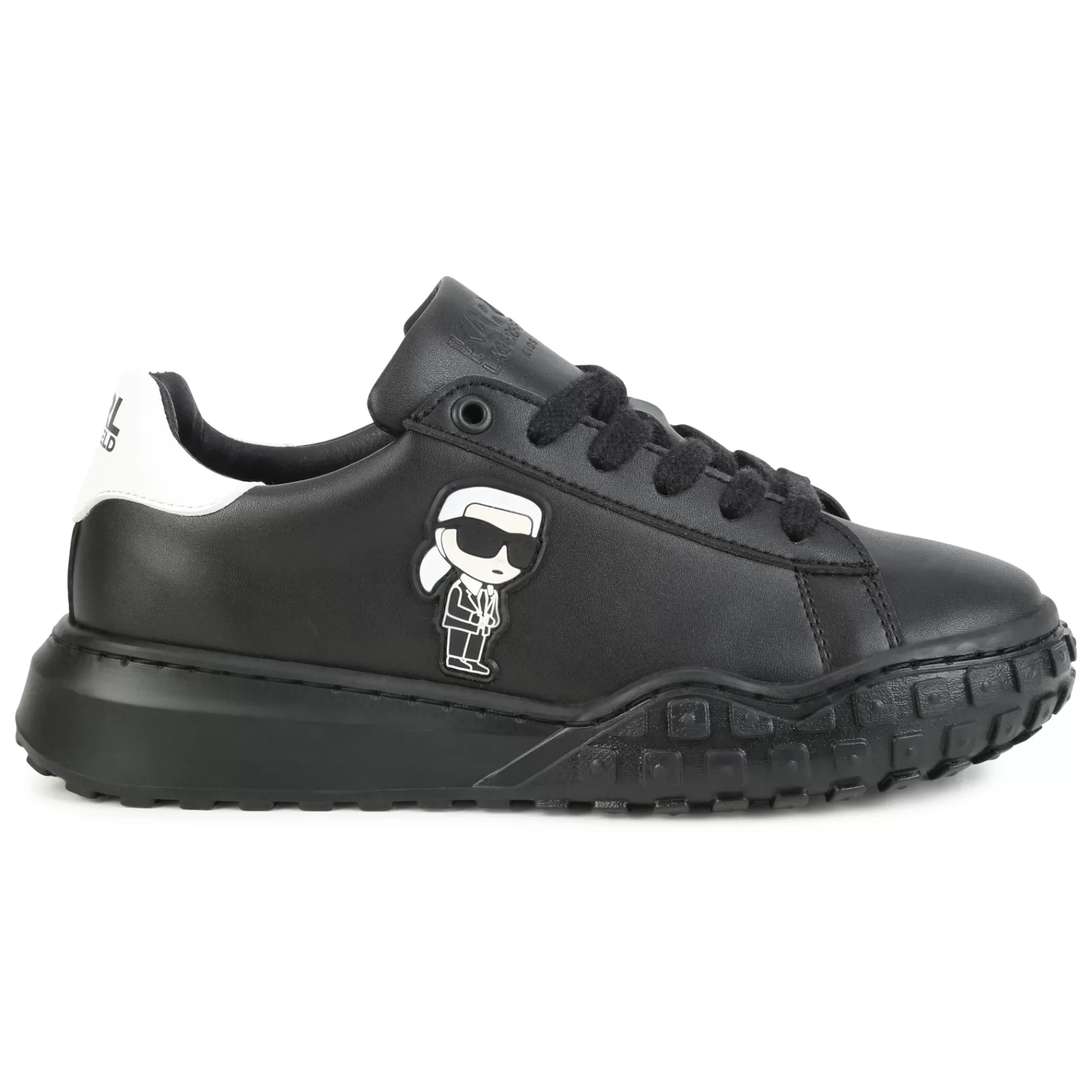 Garçon KARL LAGERFELD KIDS Baskets En Cuir A Lacets