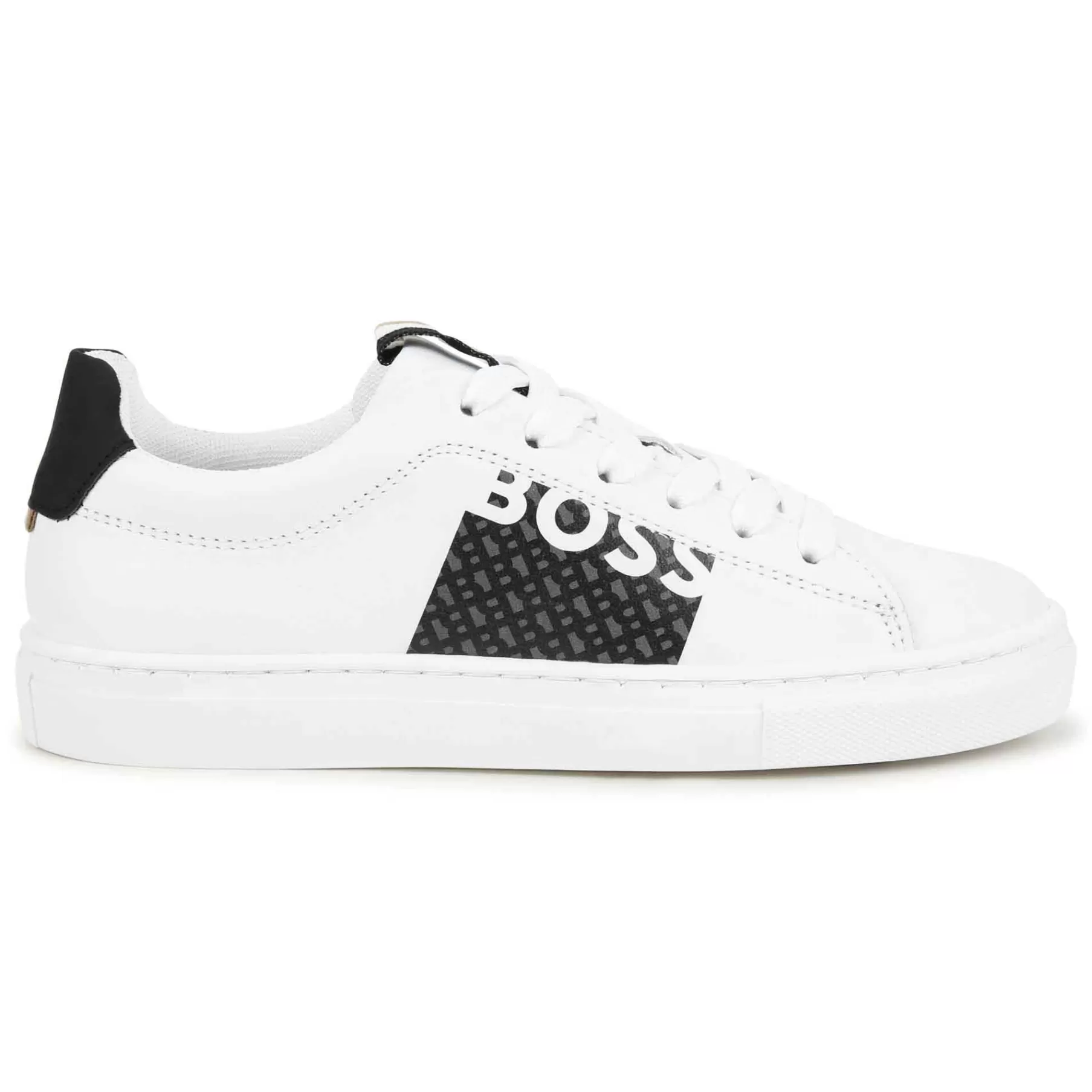 Garçon BOSS Baskets En Cuir A Lacets