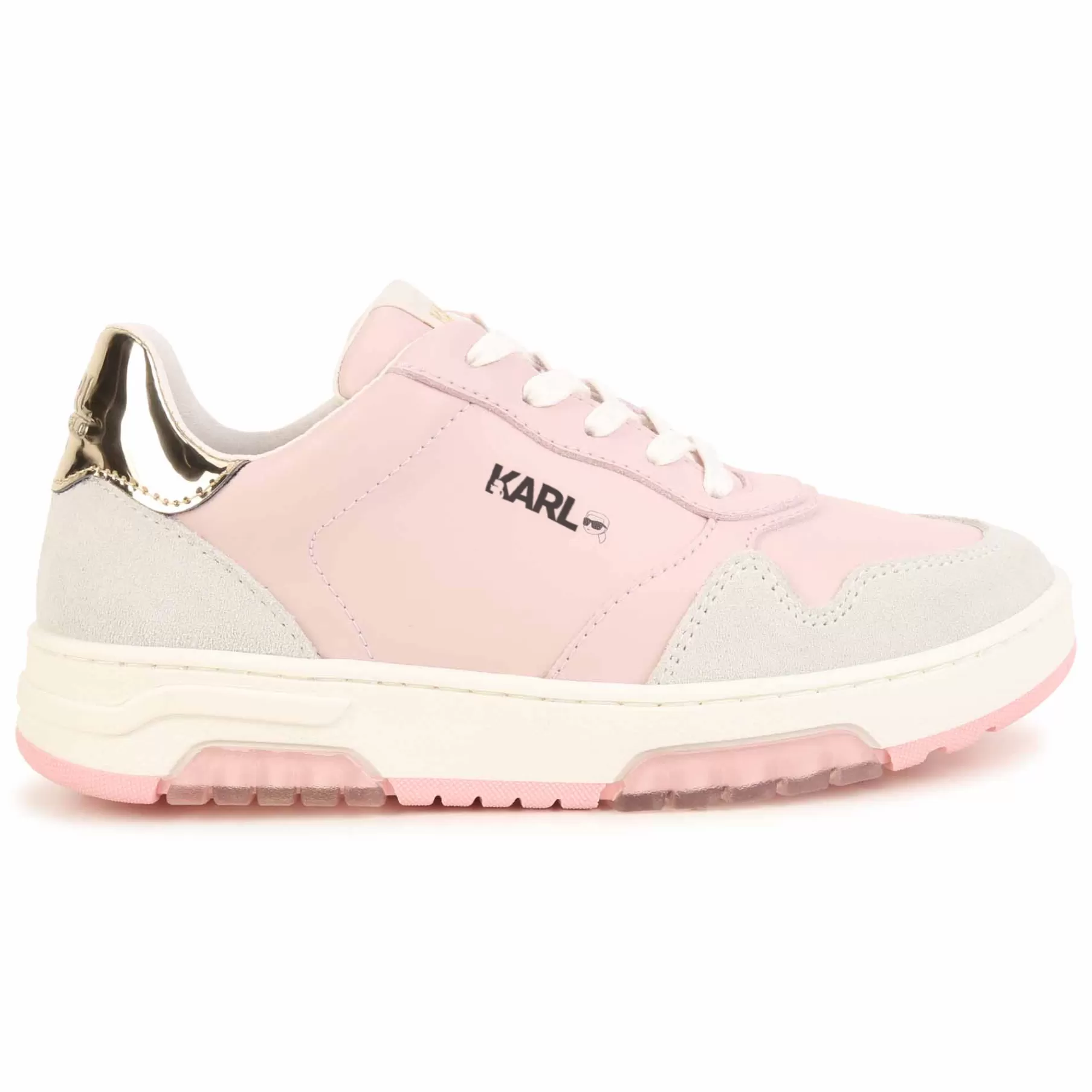 Fille KARL LAGERFELD KIDS Baskets En Cuir A Lacets