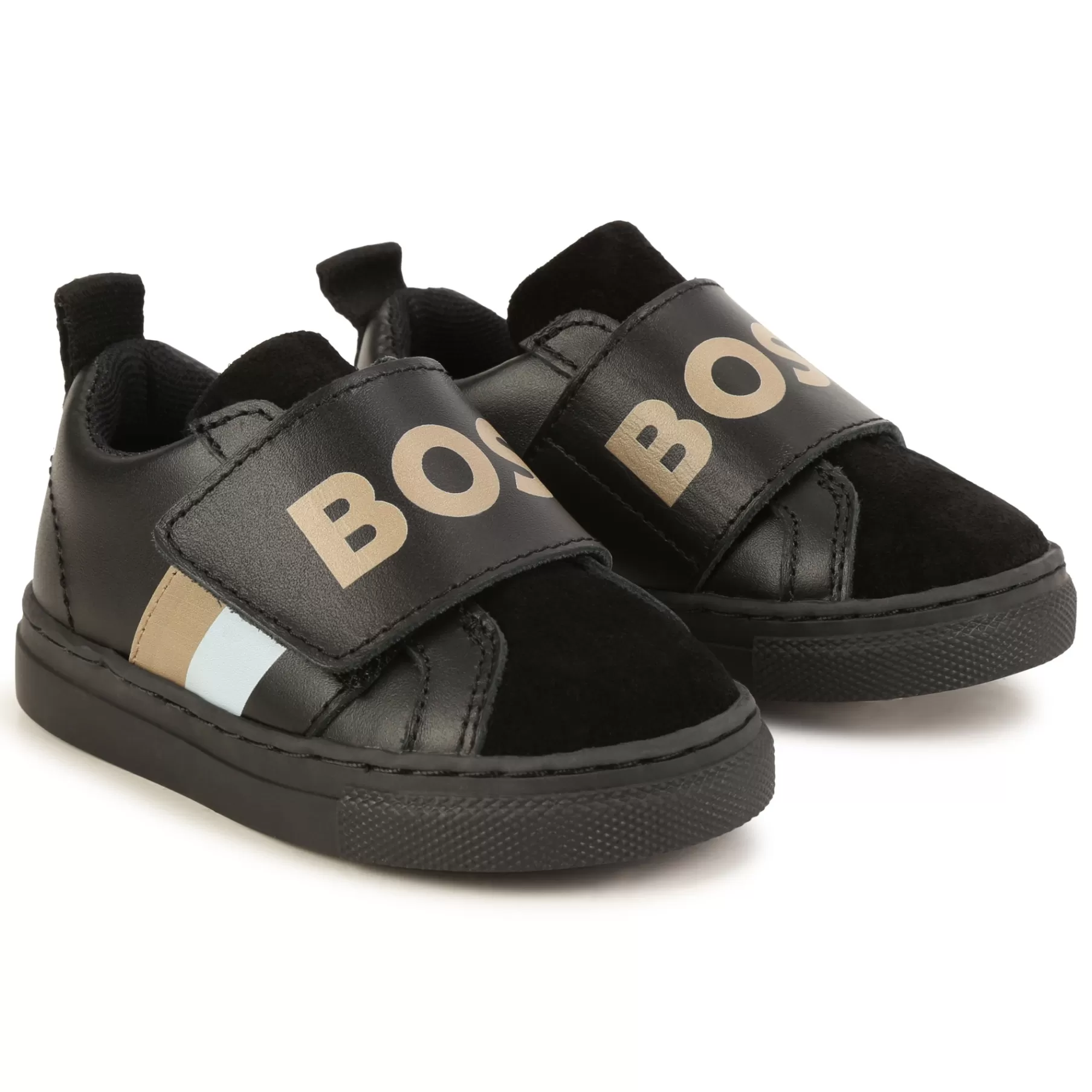 Garçon BOSS Baskets En Cuir A Scratch
