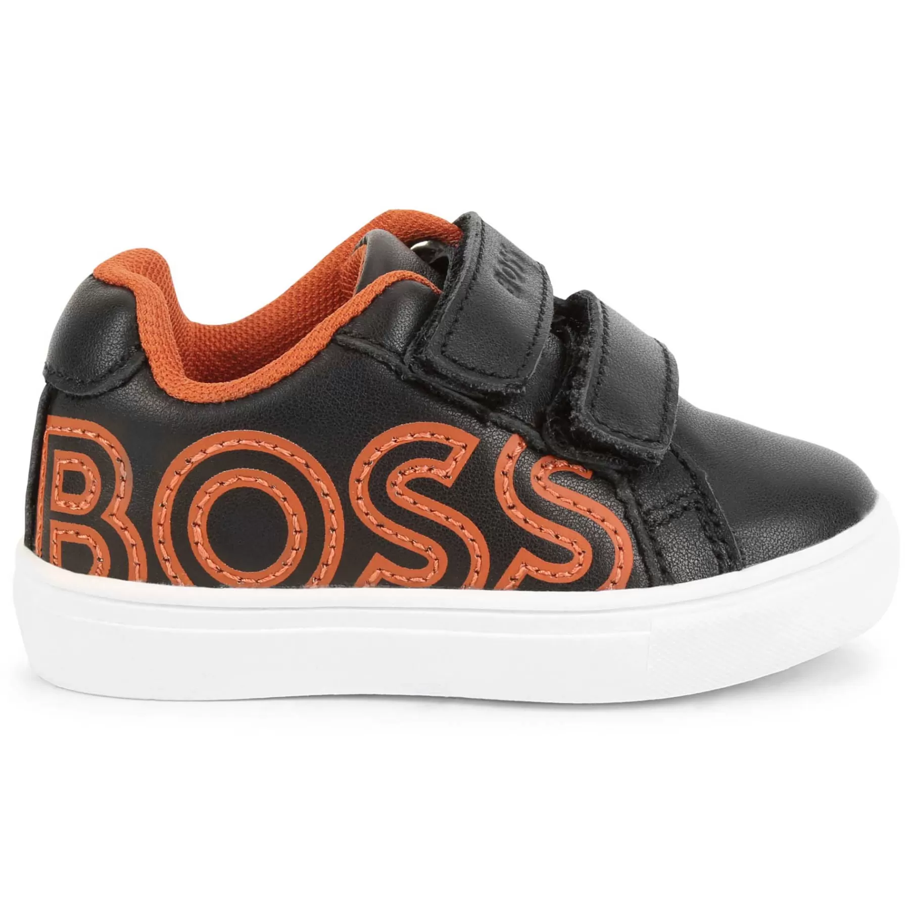 Garçon BOSS Baskets En Cuir A Scratchs