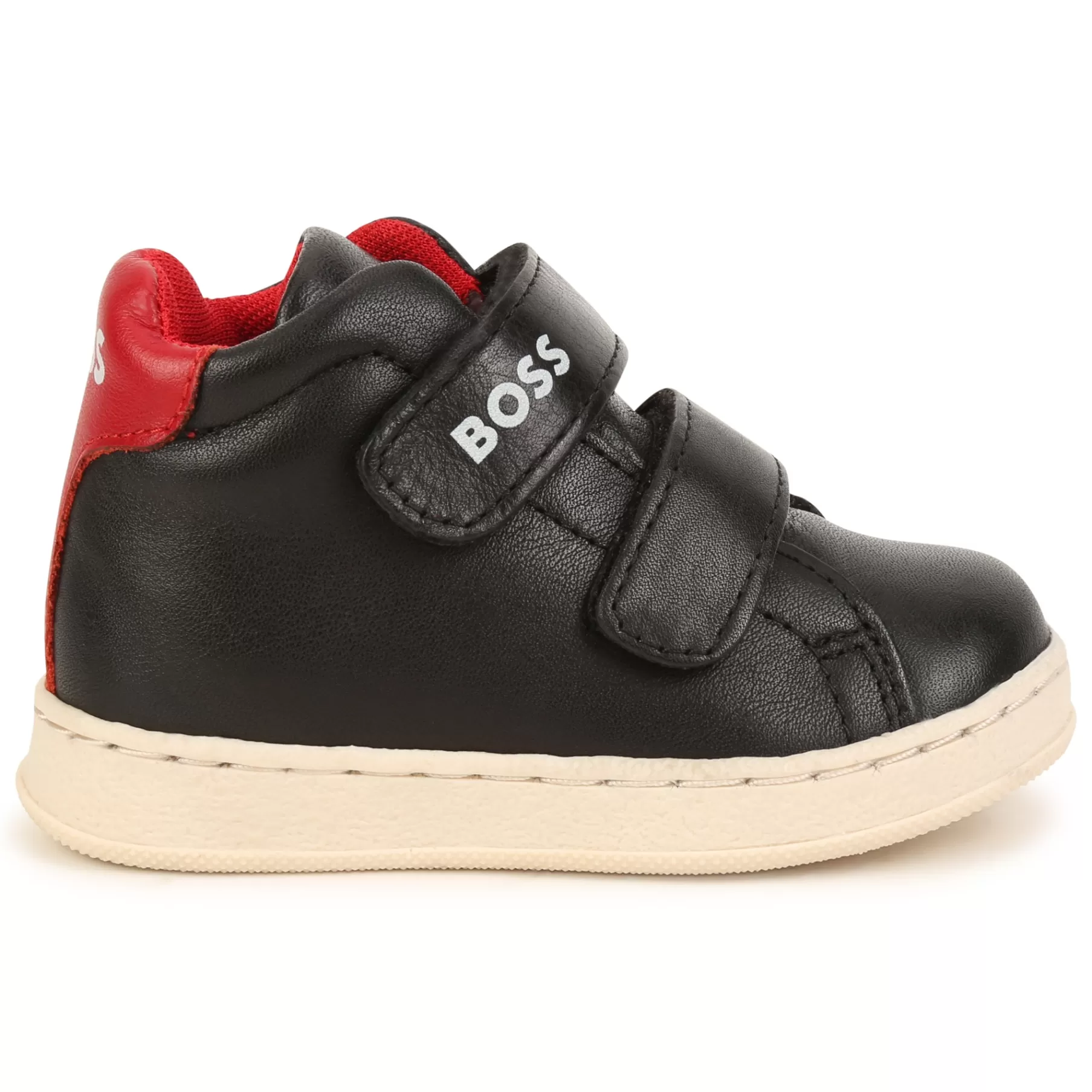Garçon BOSS Baskets En Cuir A Scratchs