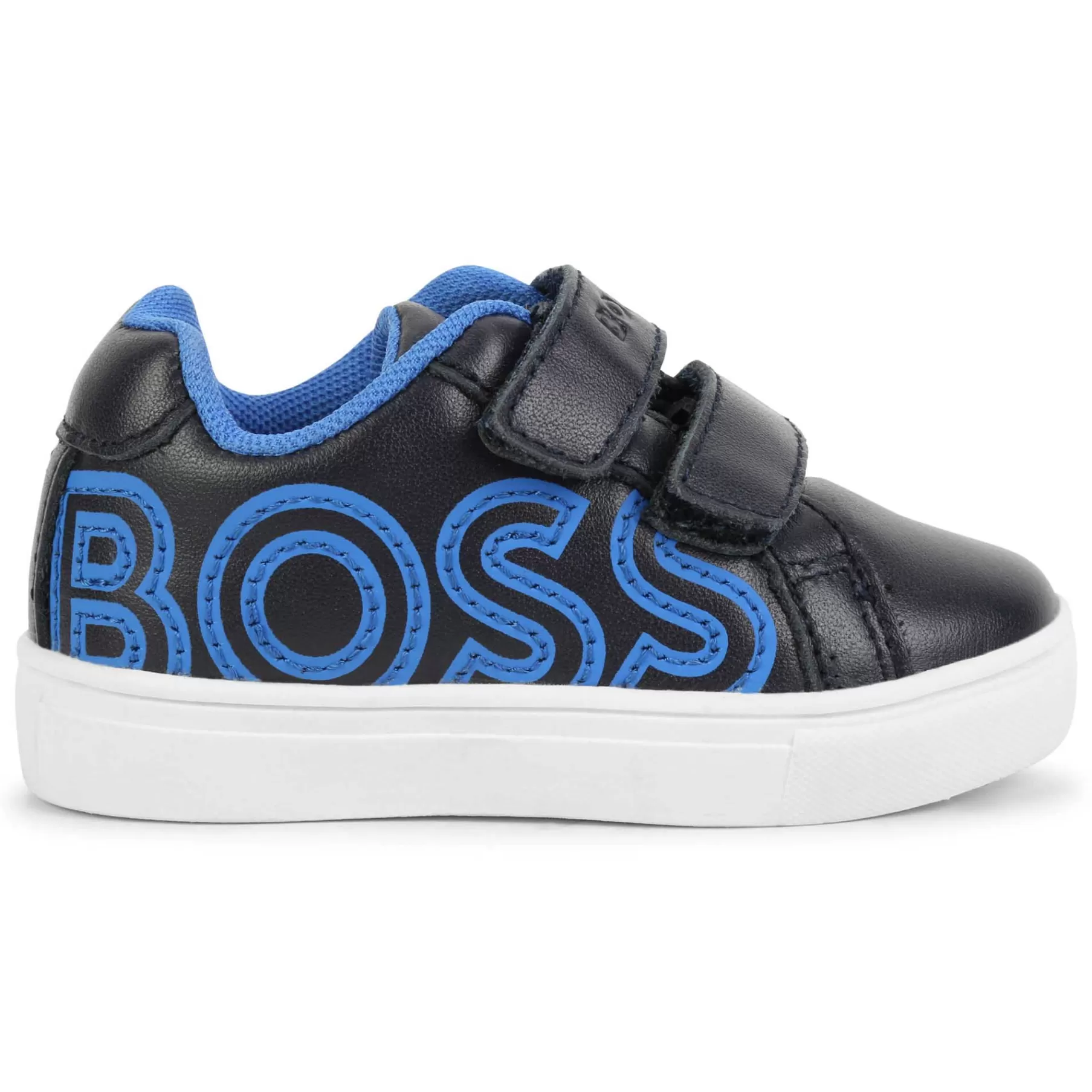 Garçon BOSS Baskets En Cuir A Scratchs
