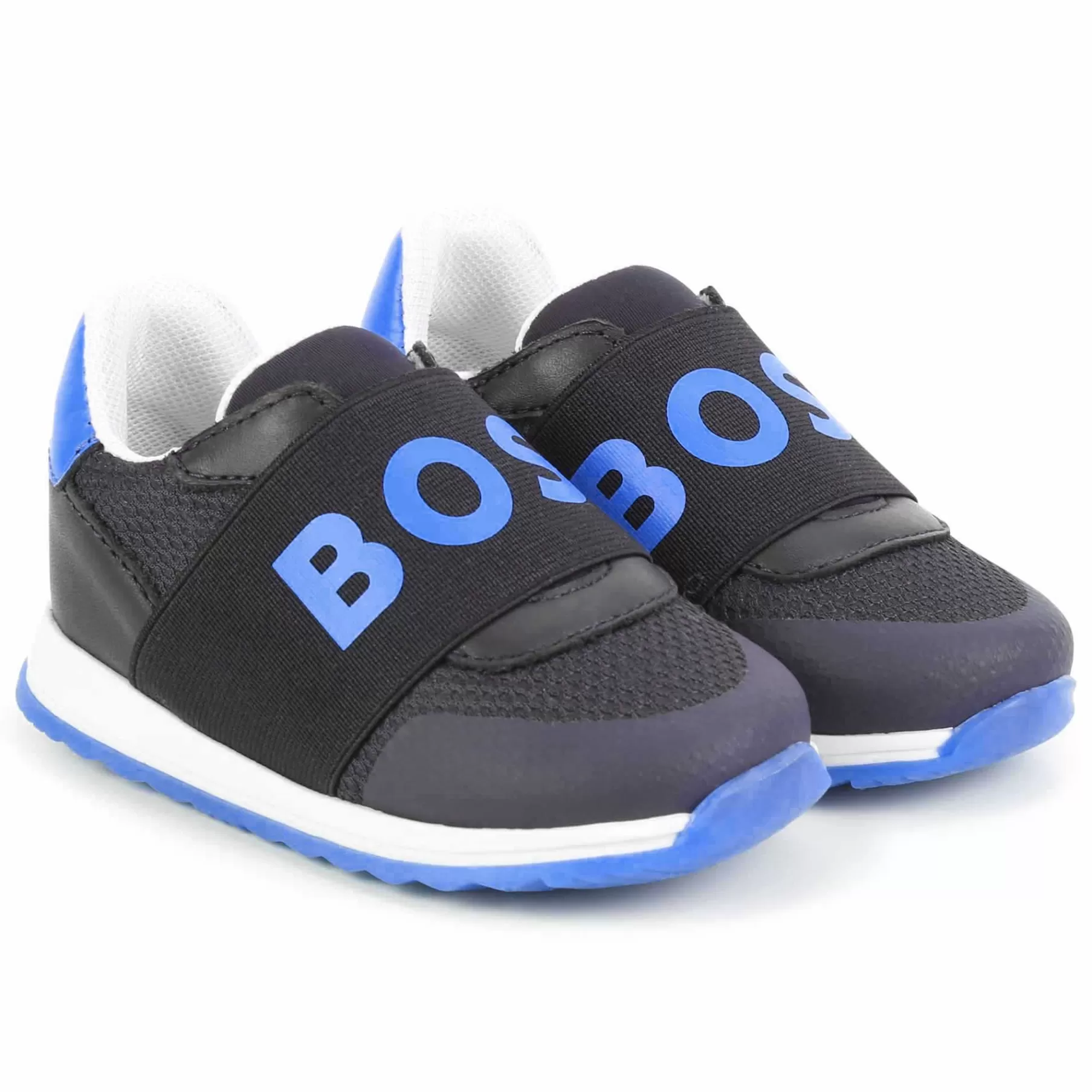 Garçon BOSS Baskets En Cuir Avec Elastique