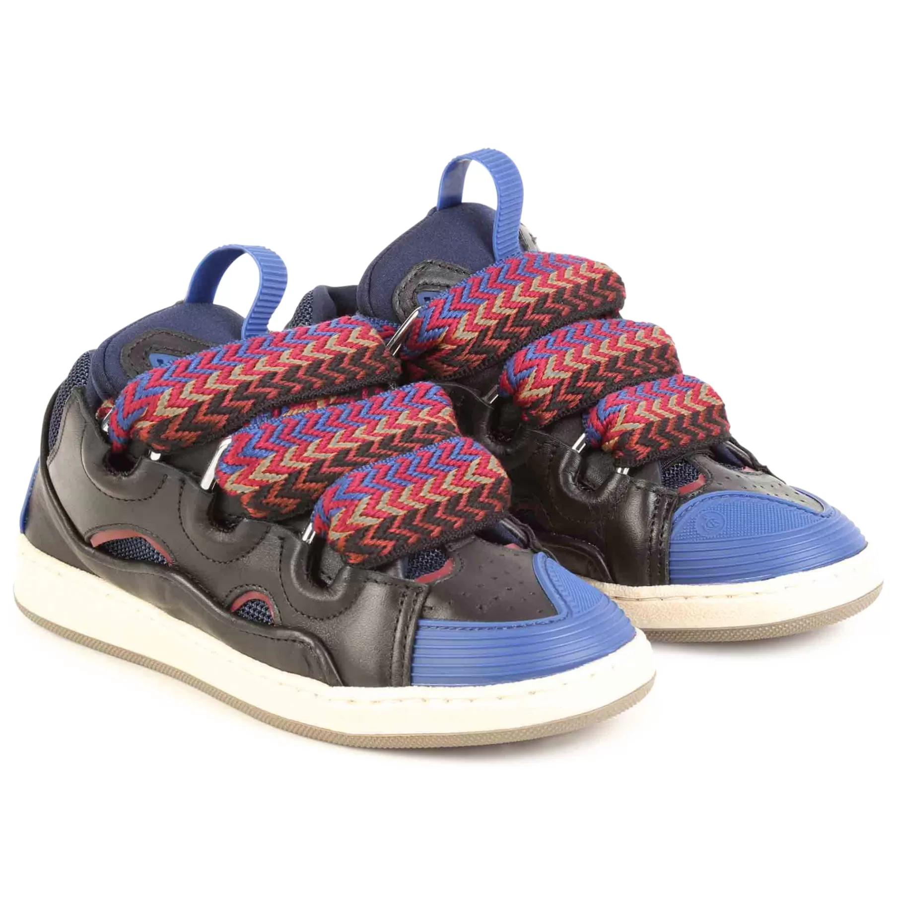 Garçon LANVIN Baskets En Cuir Larges Lacets
