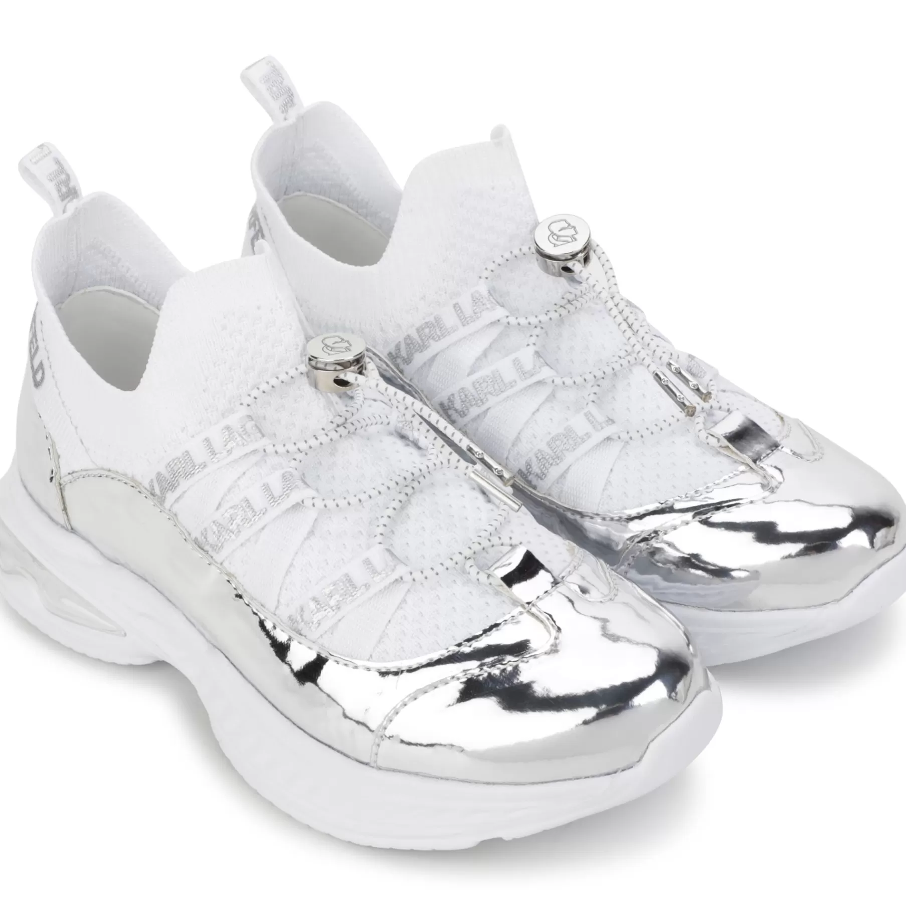Fille KARL LAGERFELD KIDS Baskets Lacees Avec Bloqueurs