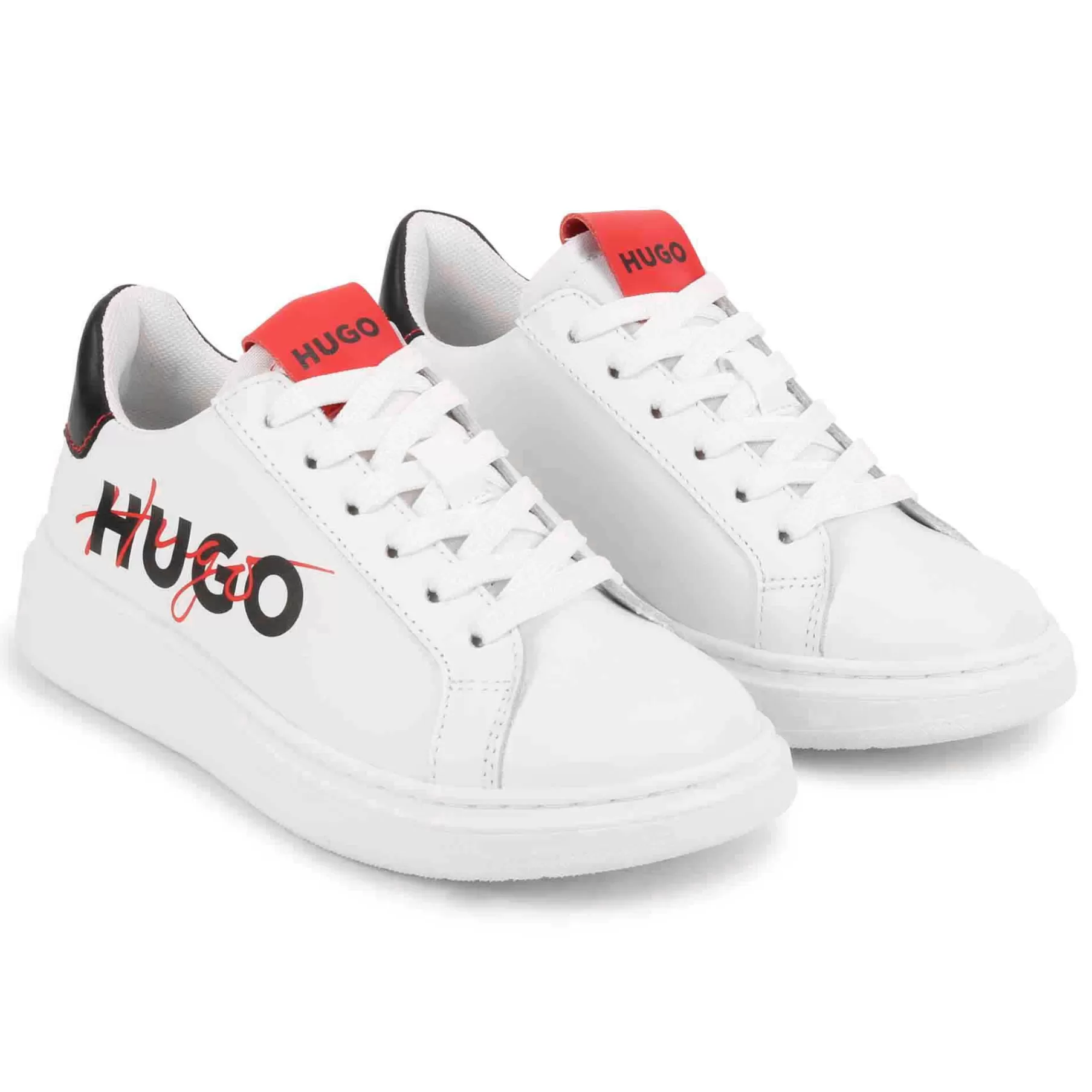 Garçon HUGO Baskets Lacees En Cuir