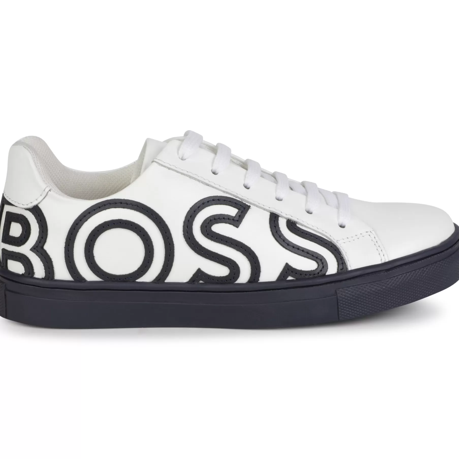 Garçon BOSS Baskets Lacees En Cuir