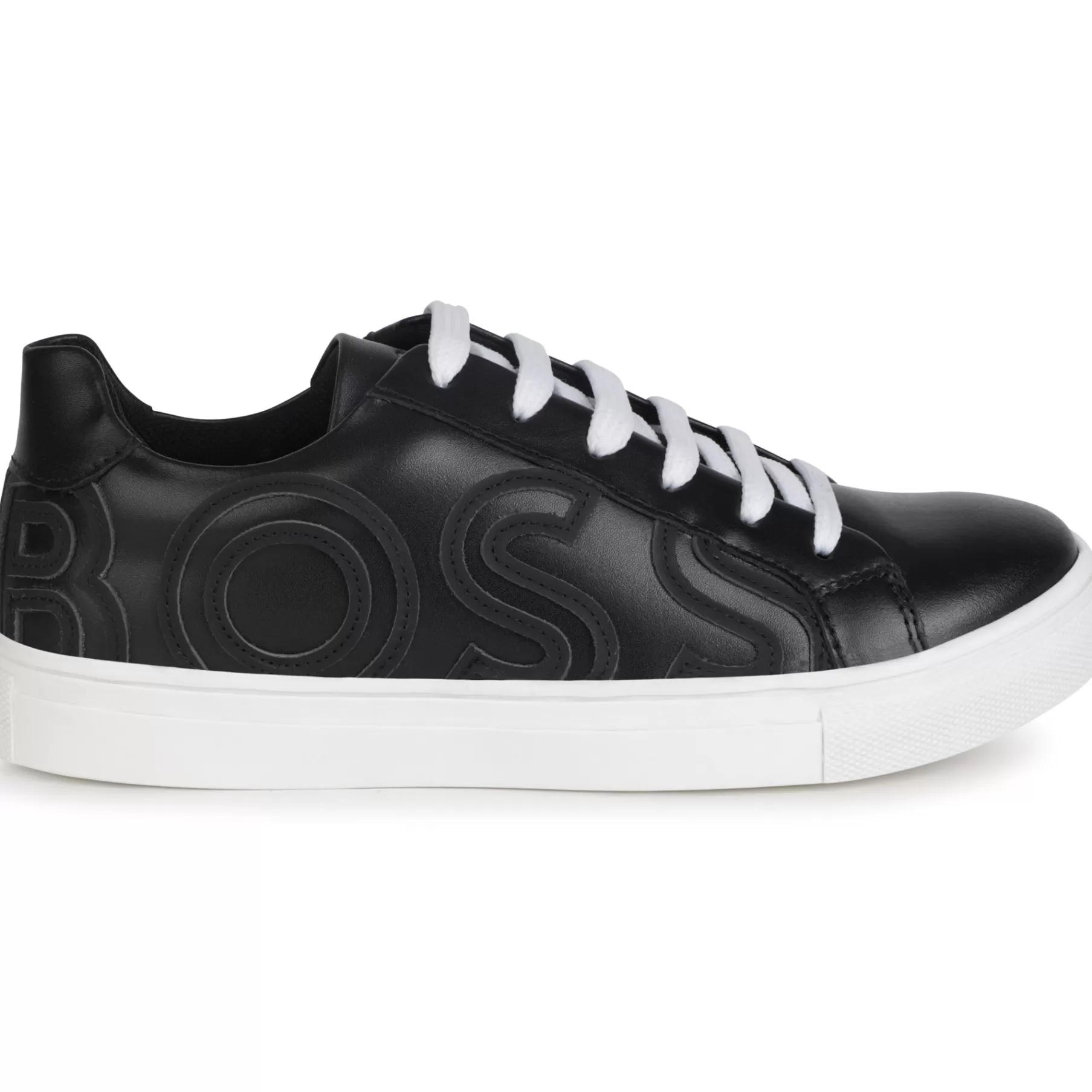 Garçon BOSS Baskets Lacees En Cuir
