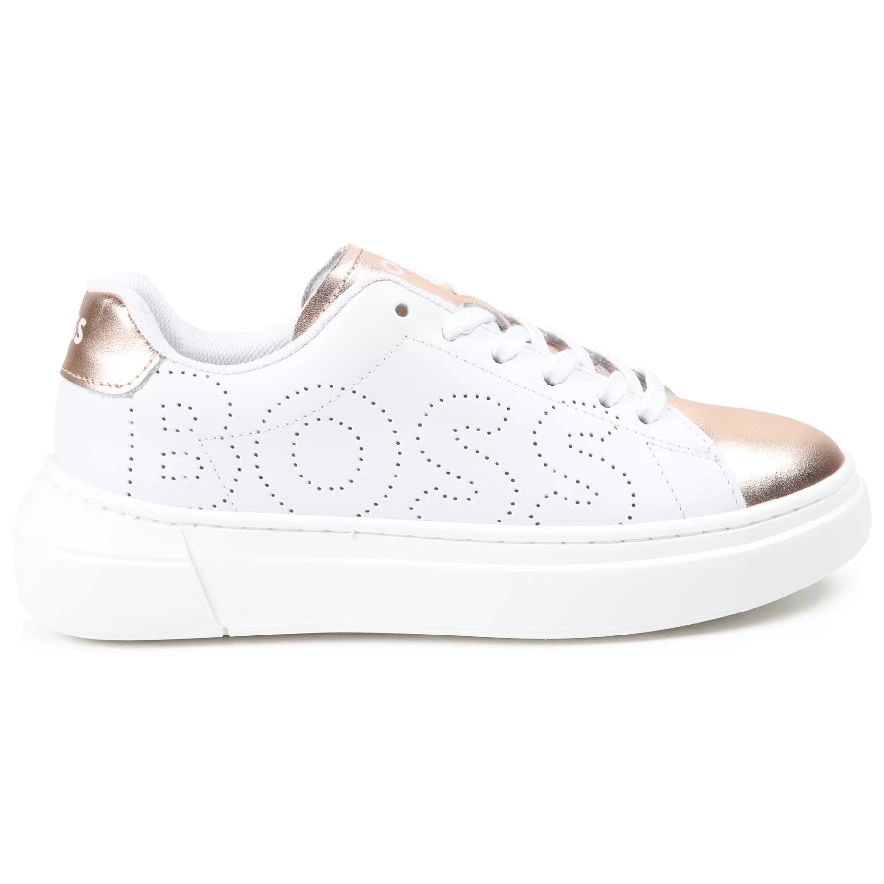 Fille BOSS Baskets Lacees En Cuir