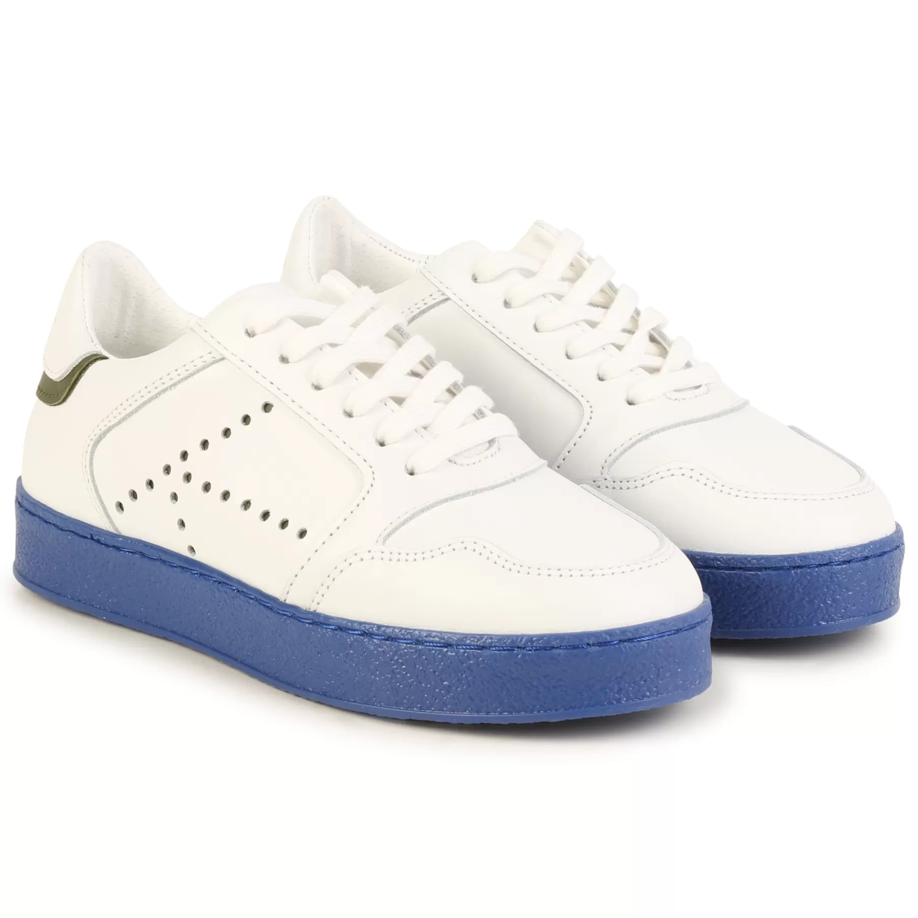 Garçon KENZO KIDS Baskets Lacees En Cuir Perfore
