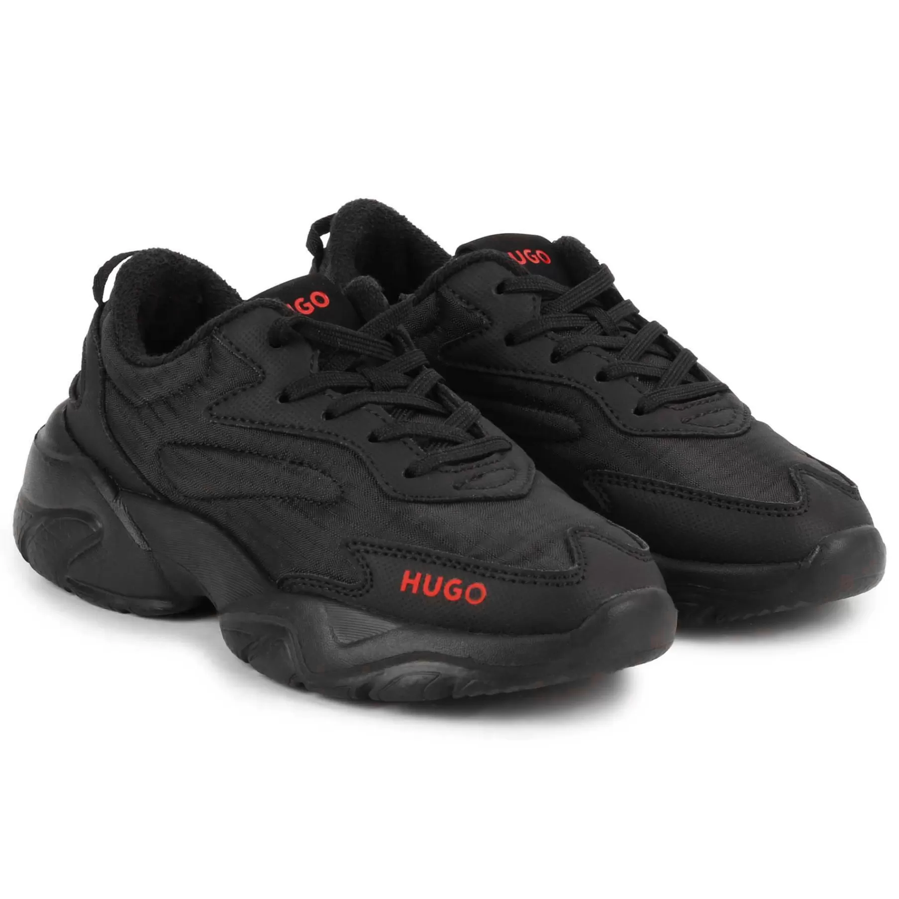 Garçon HUGO Baskets Lacees En Toile