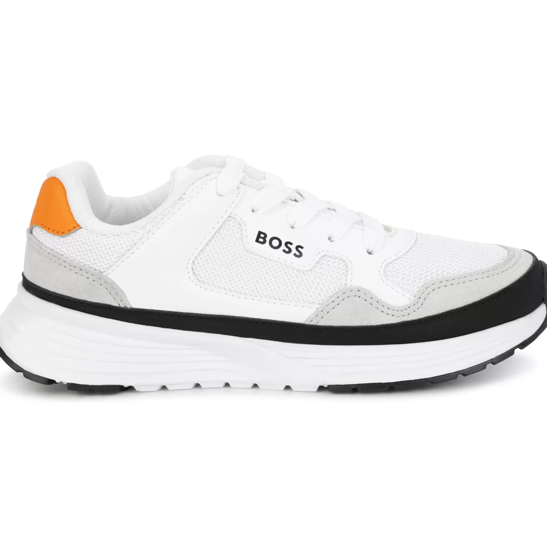 Garçon BOSS Baskets Lacees Multi-Texturees