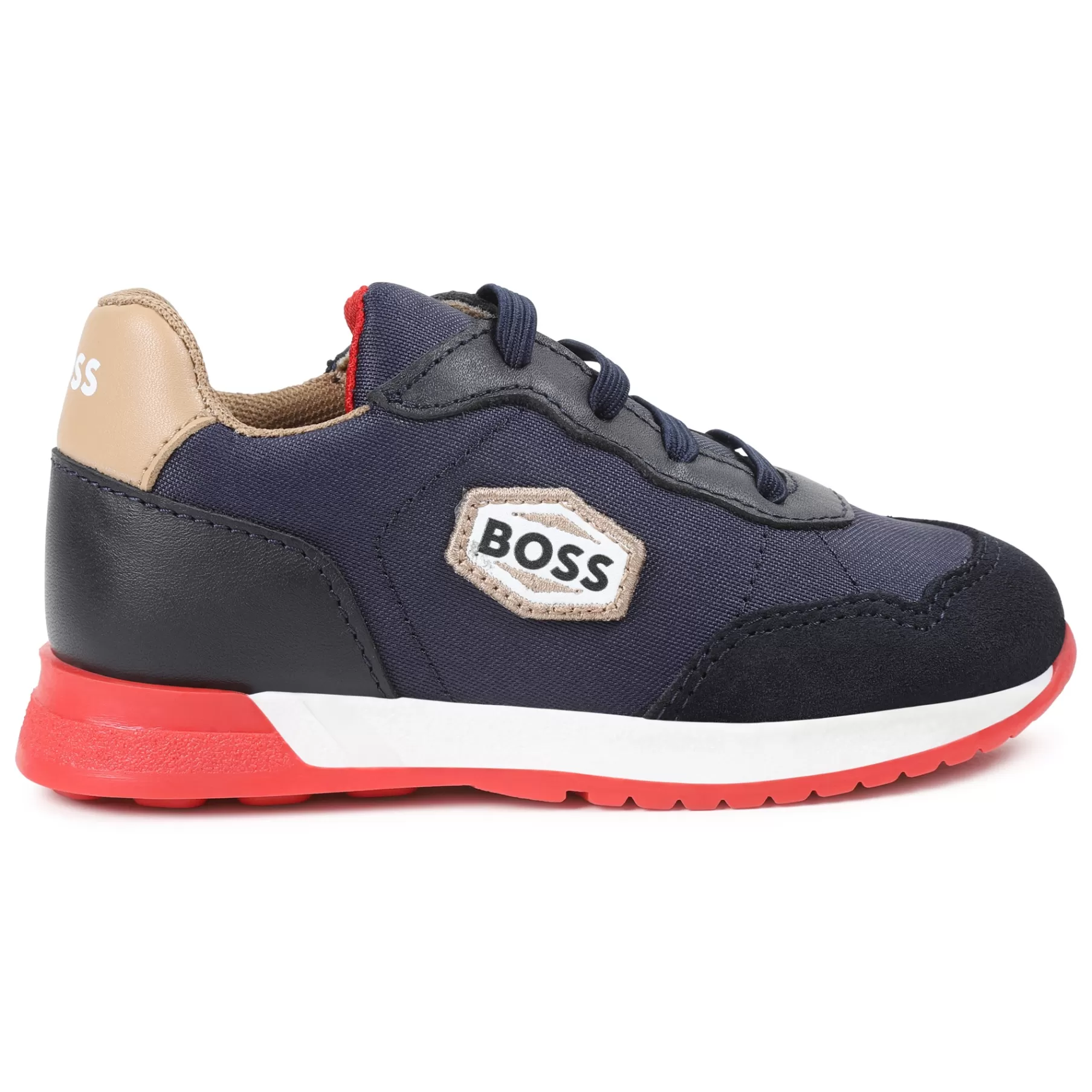 Garçon BOSS Baskets Lacees Multi-Texturees