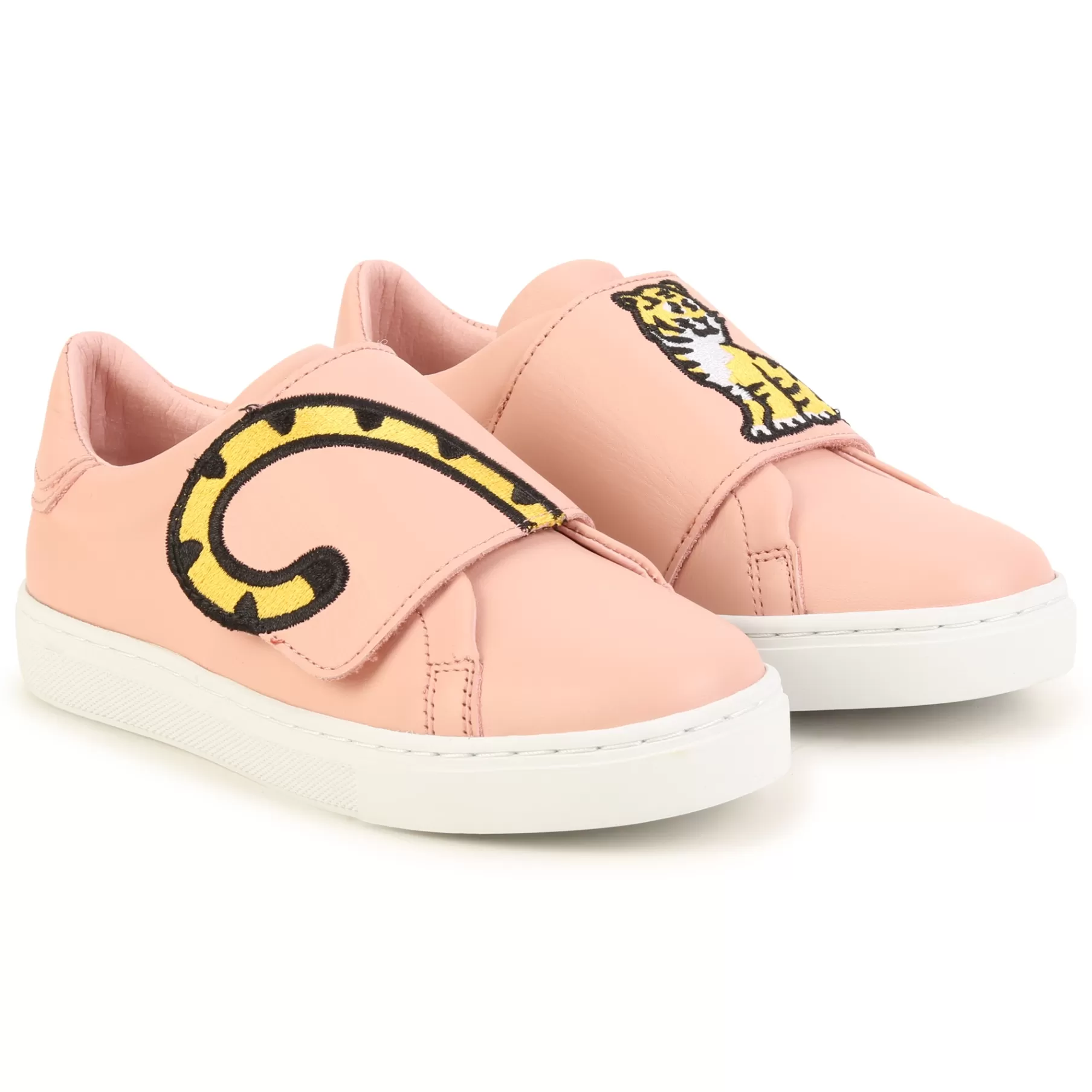 Fille KENZO KIDS Baskets Scratchees Cuir Brode