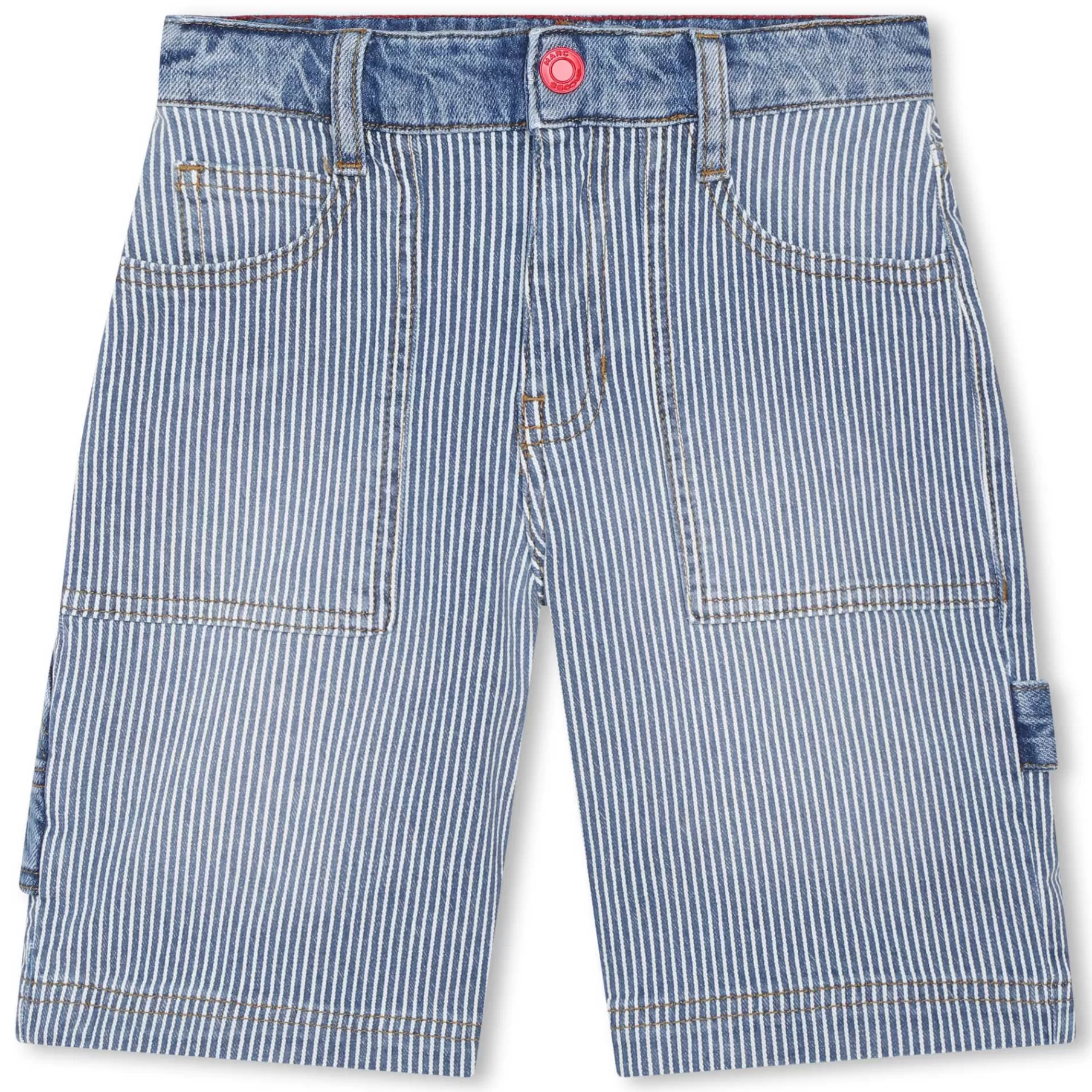 Garçon MARC JACOBS Bermuda En Denim Raye