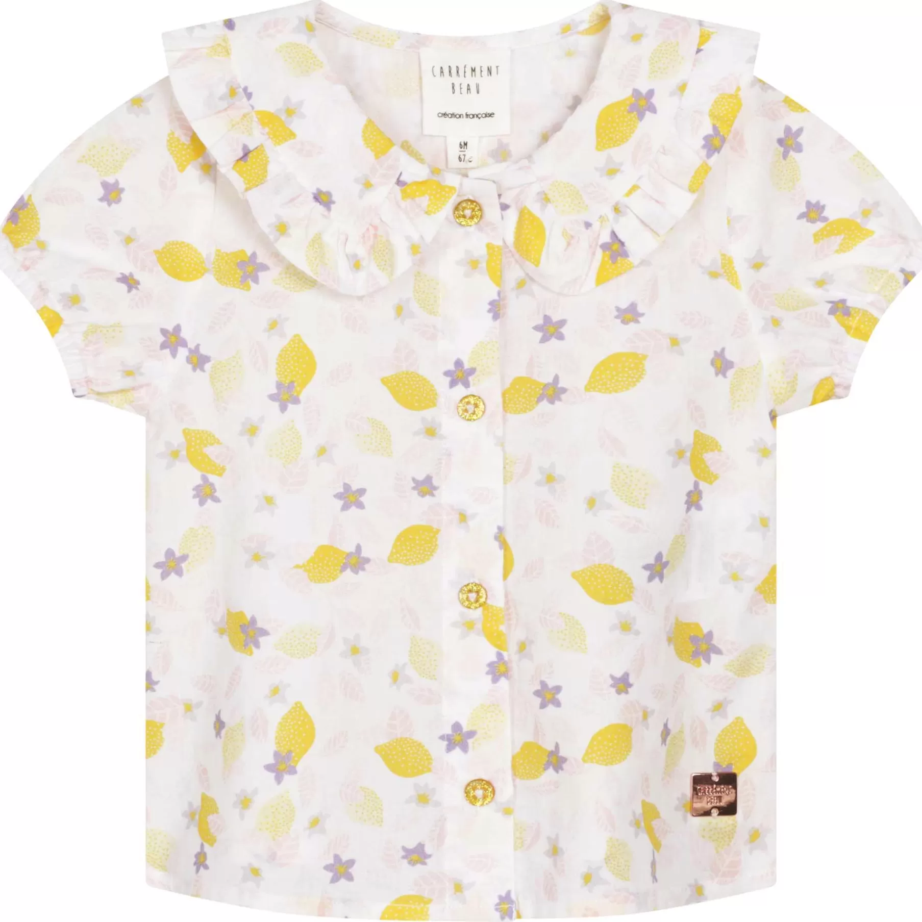 Fille CARREMENT BEAU Blouse A Motifs Citrons