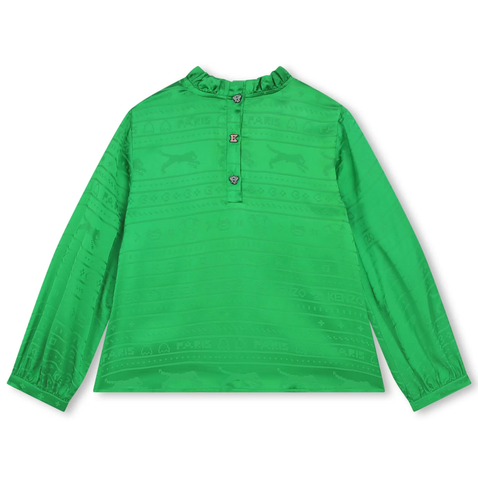 Fille KENZO KIDS Blouse A Motifs Tisses