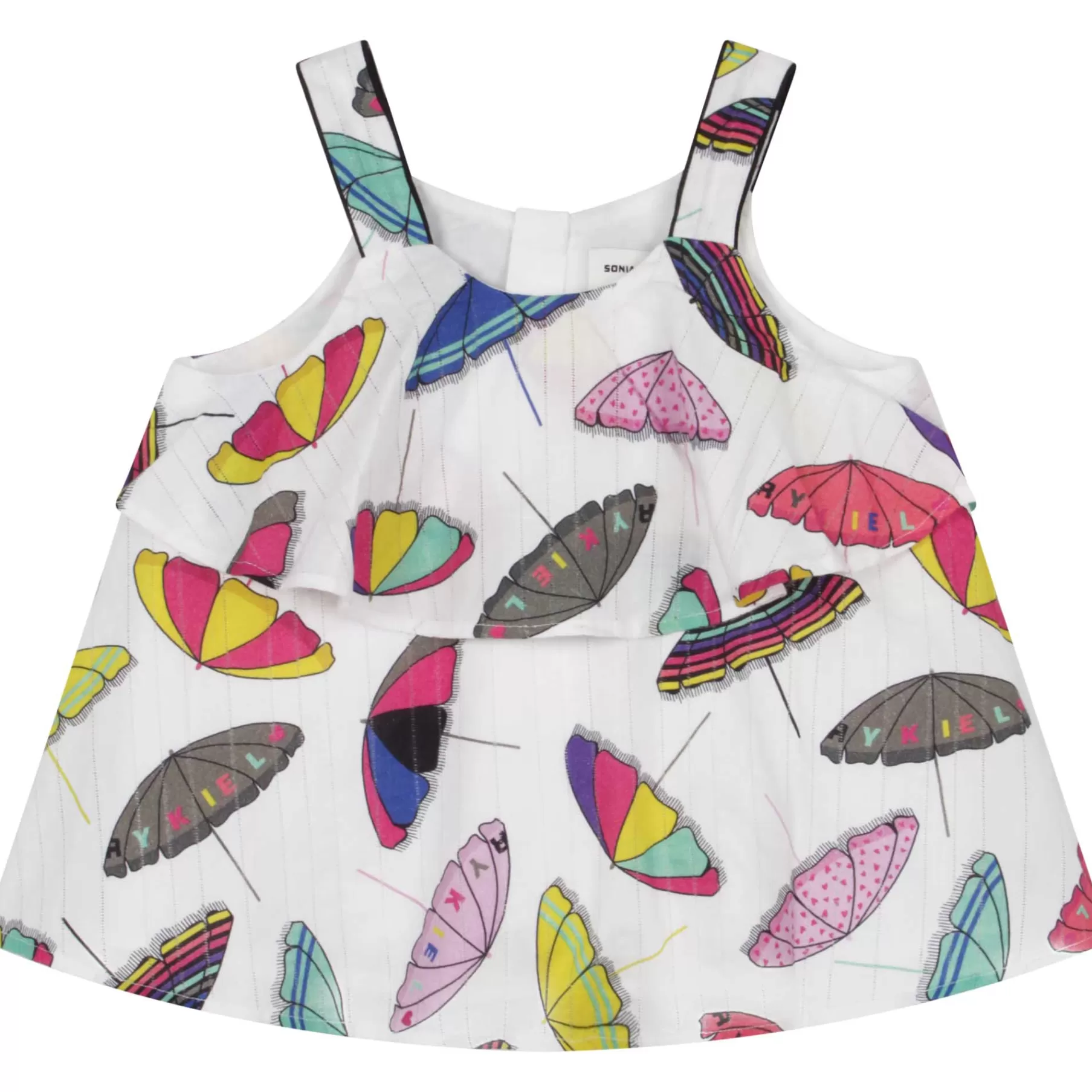 Fille SONIA RYKIEL Blouse A Volants En Coton