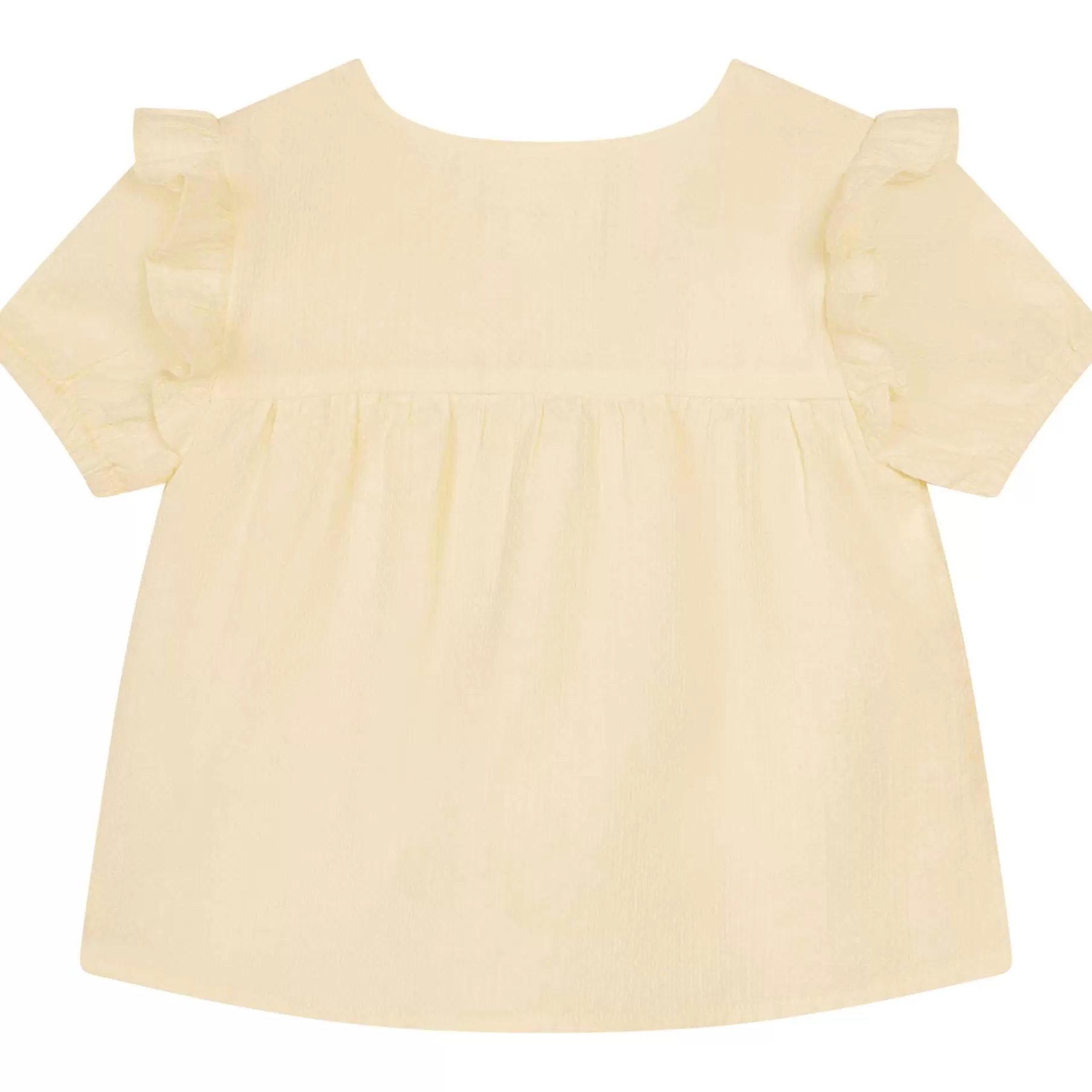 Fille CARREMENT BEAU Blouse Brodee Avec Volants