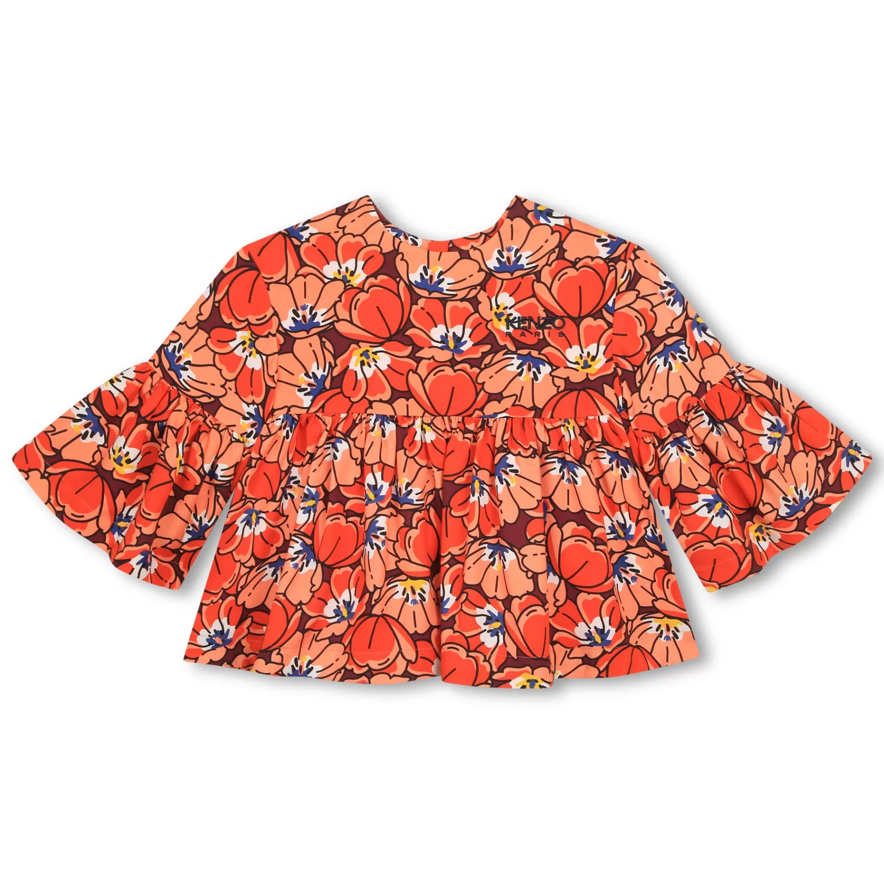 Fille KENZO KIDS Blouse Imprimee Et Volantee