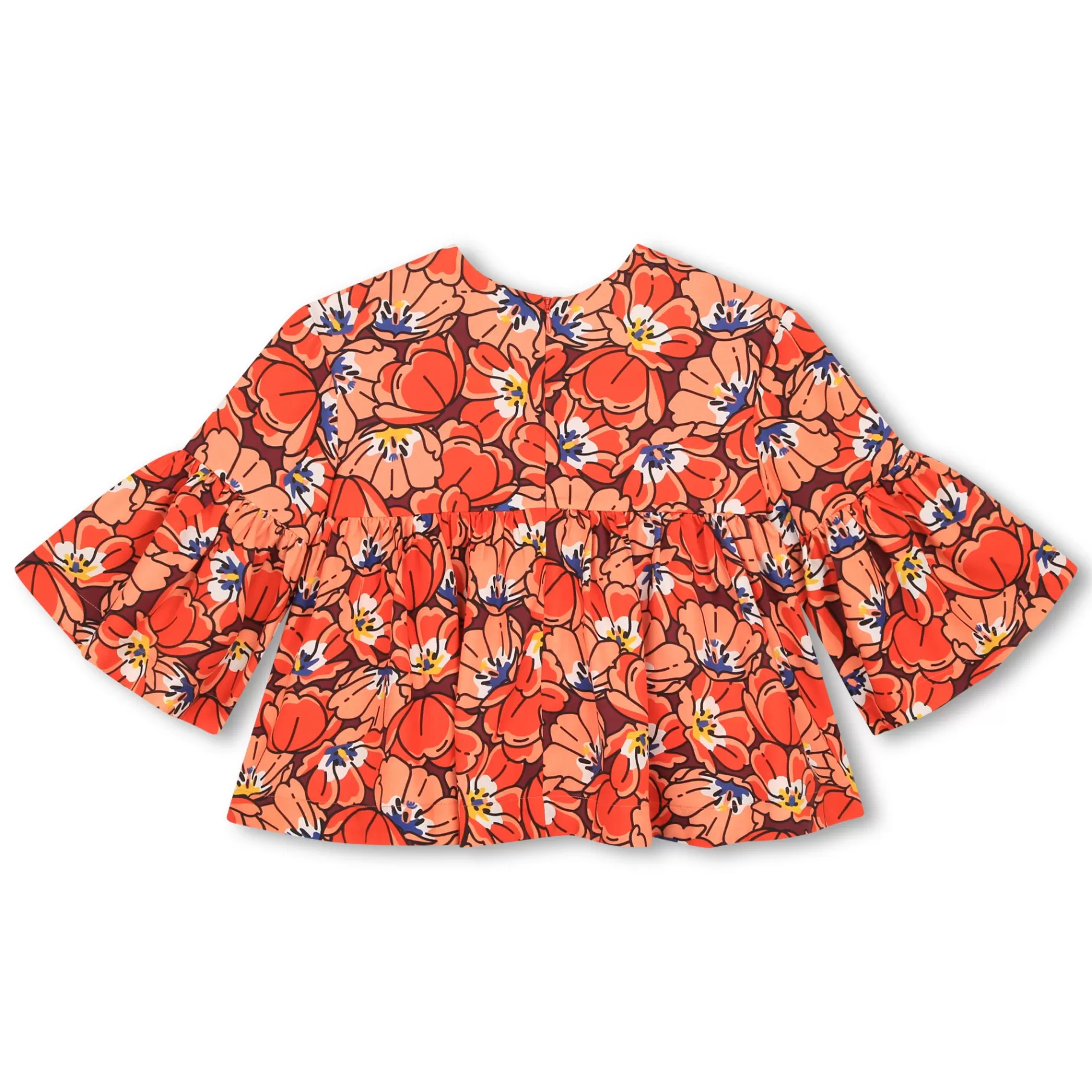 Fille KENZO KIDS Blouse Imprimee Et Volantee