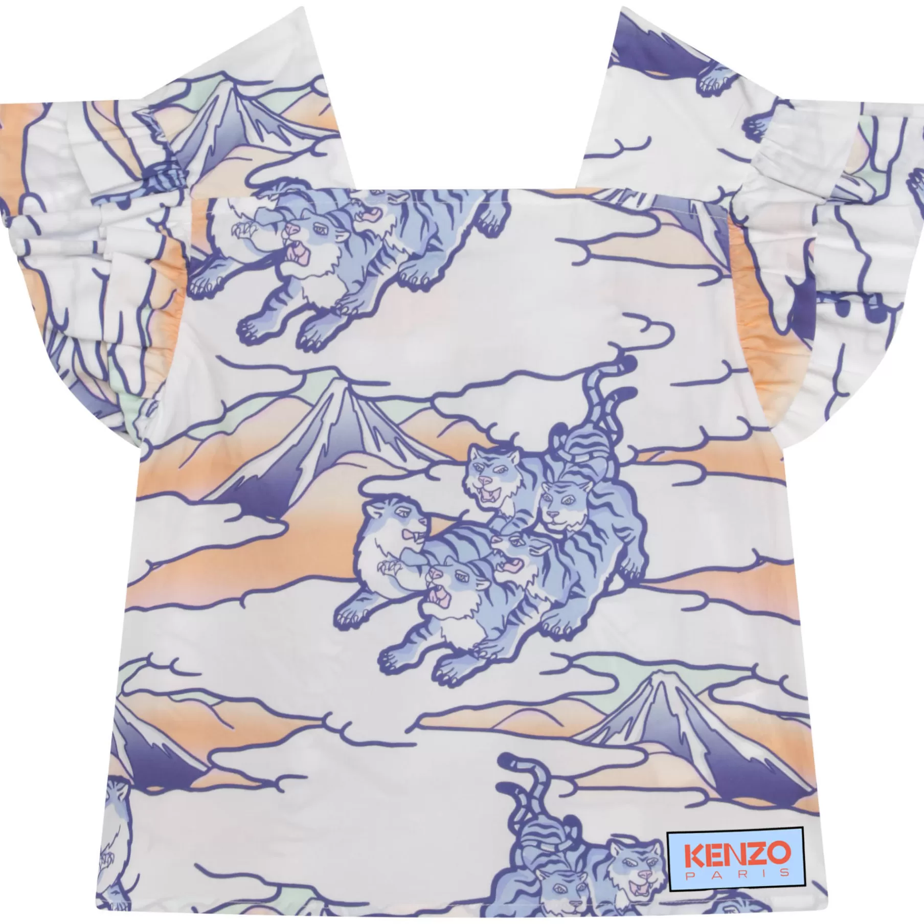 Fille KENZO KIDS Blouse Manches Volantees