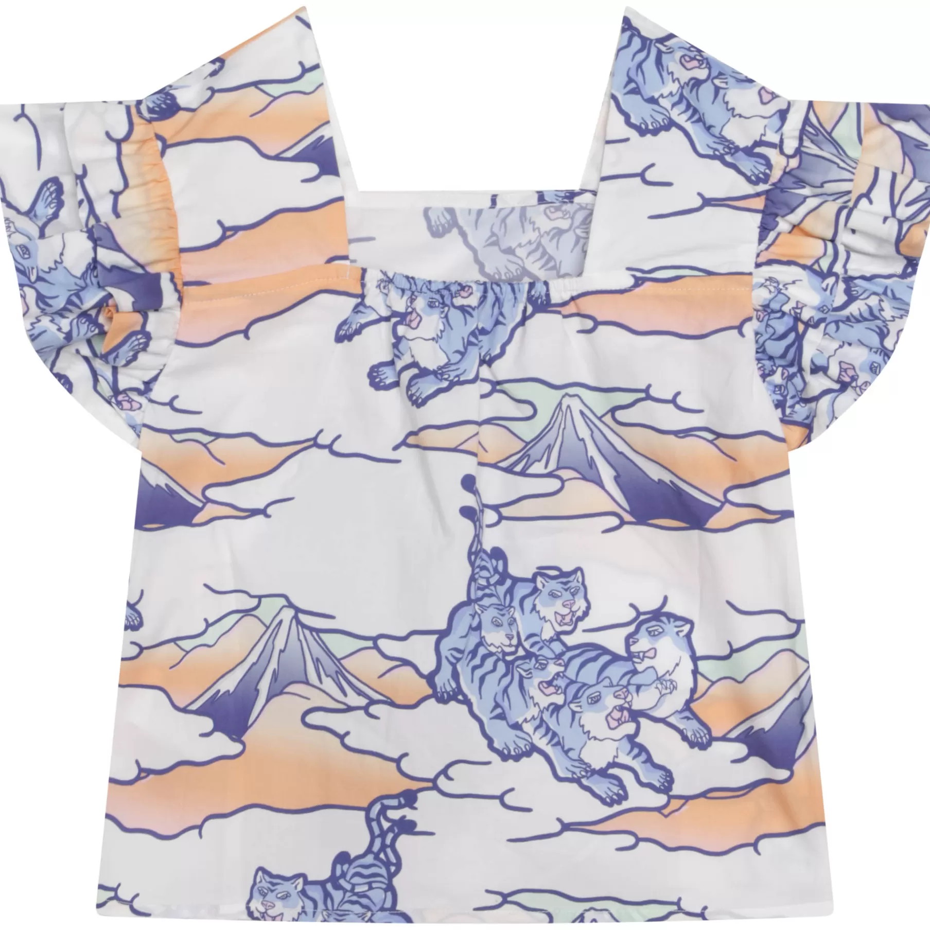 Fille KENZO KIDS Blouse Manches Volantees