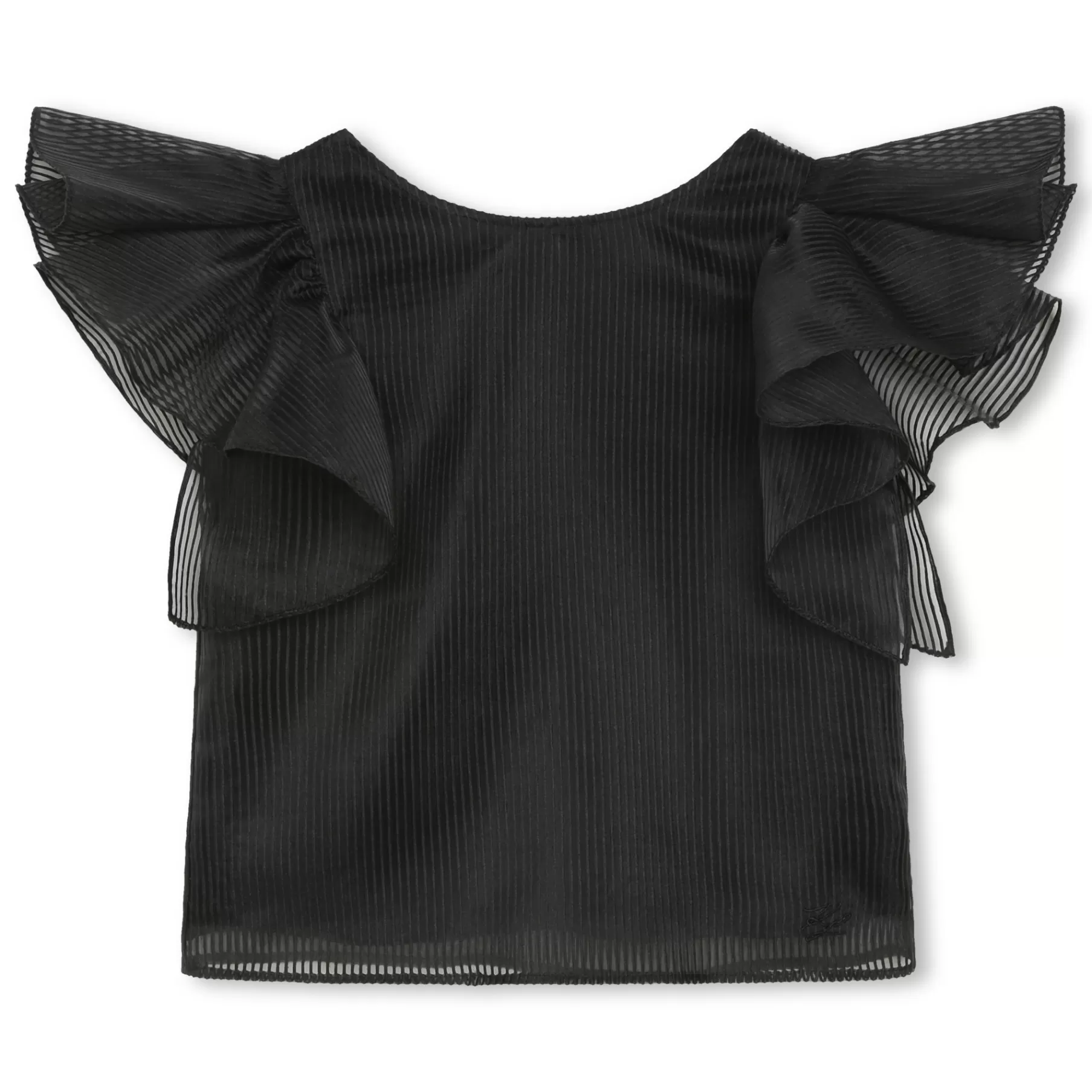 Fille KARL LAGERFELD KIDS Blouse Rayee En Organza